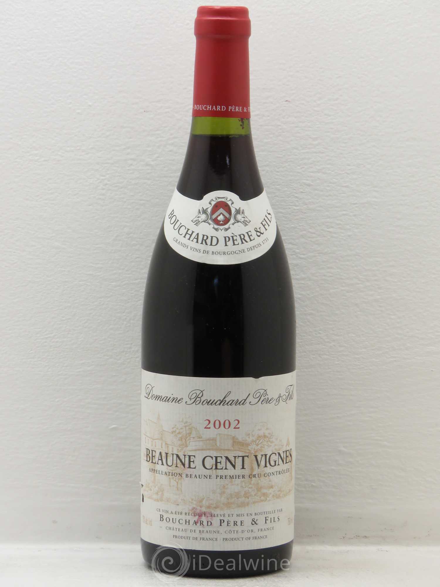 Beaune 1er Cru Bouchard Père & Fils Cent Vignes 2002 - Lot de 1 bouteille - 0