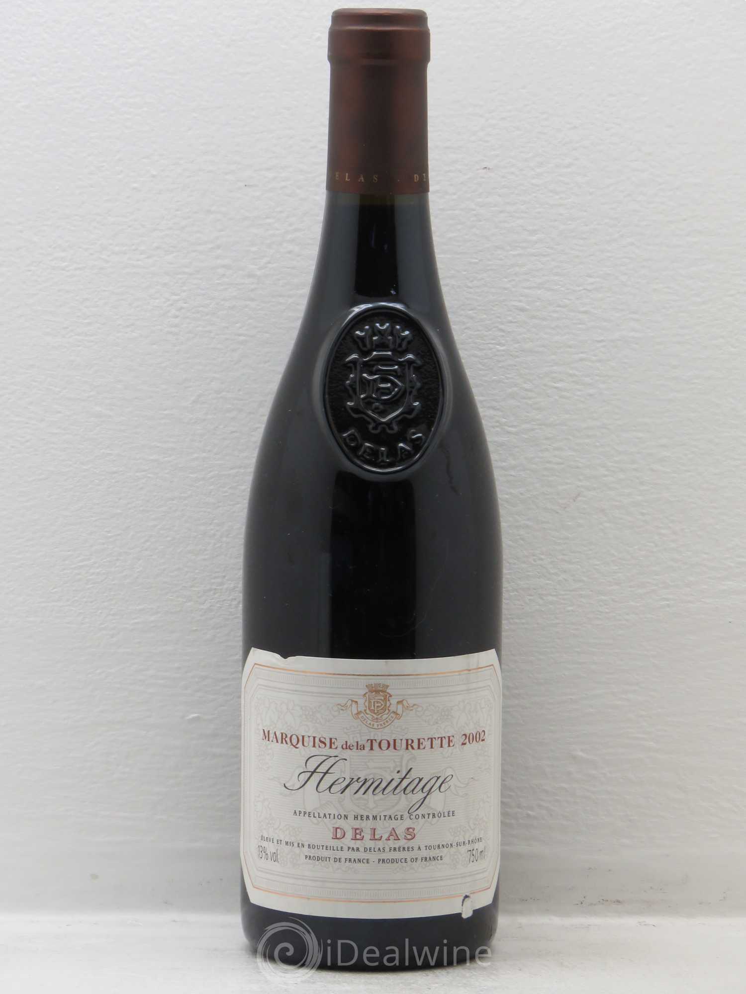 Hermitage Marquise de la Tourette Delas Frères 2002 - Lot de 1 bouteille - 0