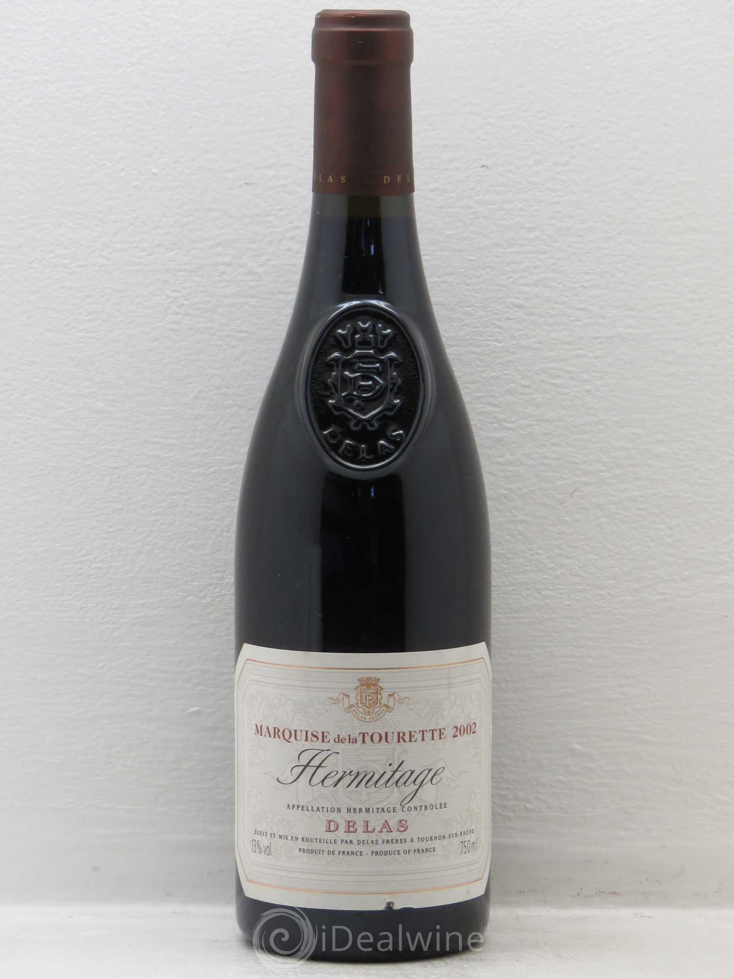 Hermitage Marquise de la Tourette Delas Frères 2002 - Lot de 1 bouteille - 0