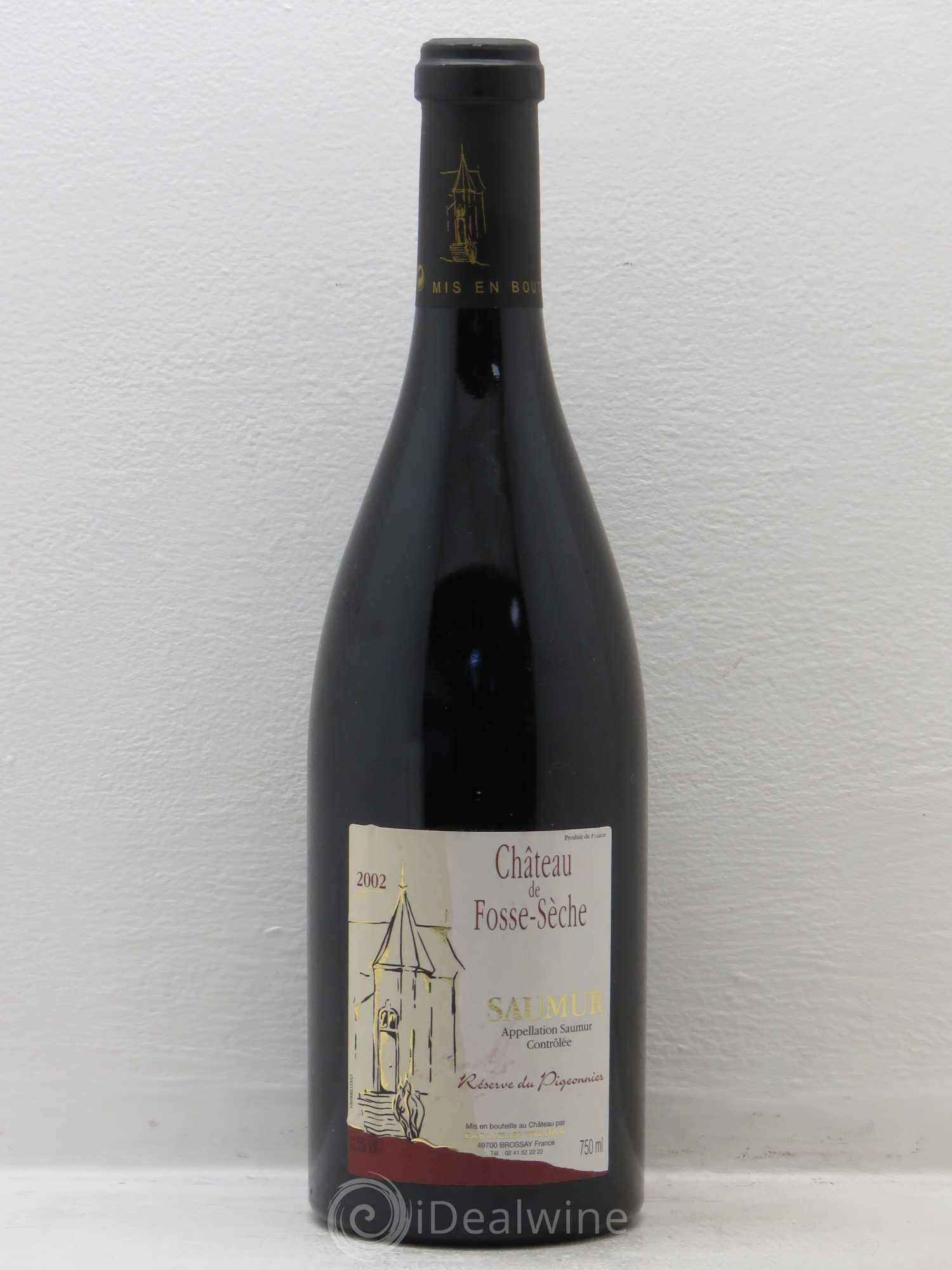 Vin de France (anciennement Saumur Puy-Notre-Dame) Réserve du Pigeonnier Château de Fosse-Sèche 2002 - Lot de 1 bouteille - 0