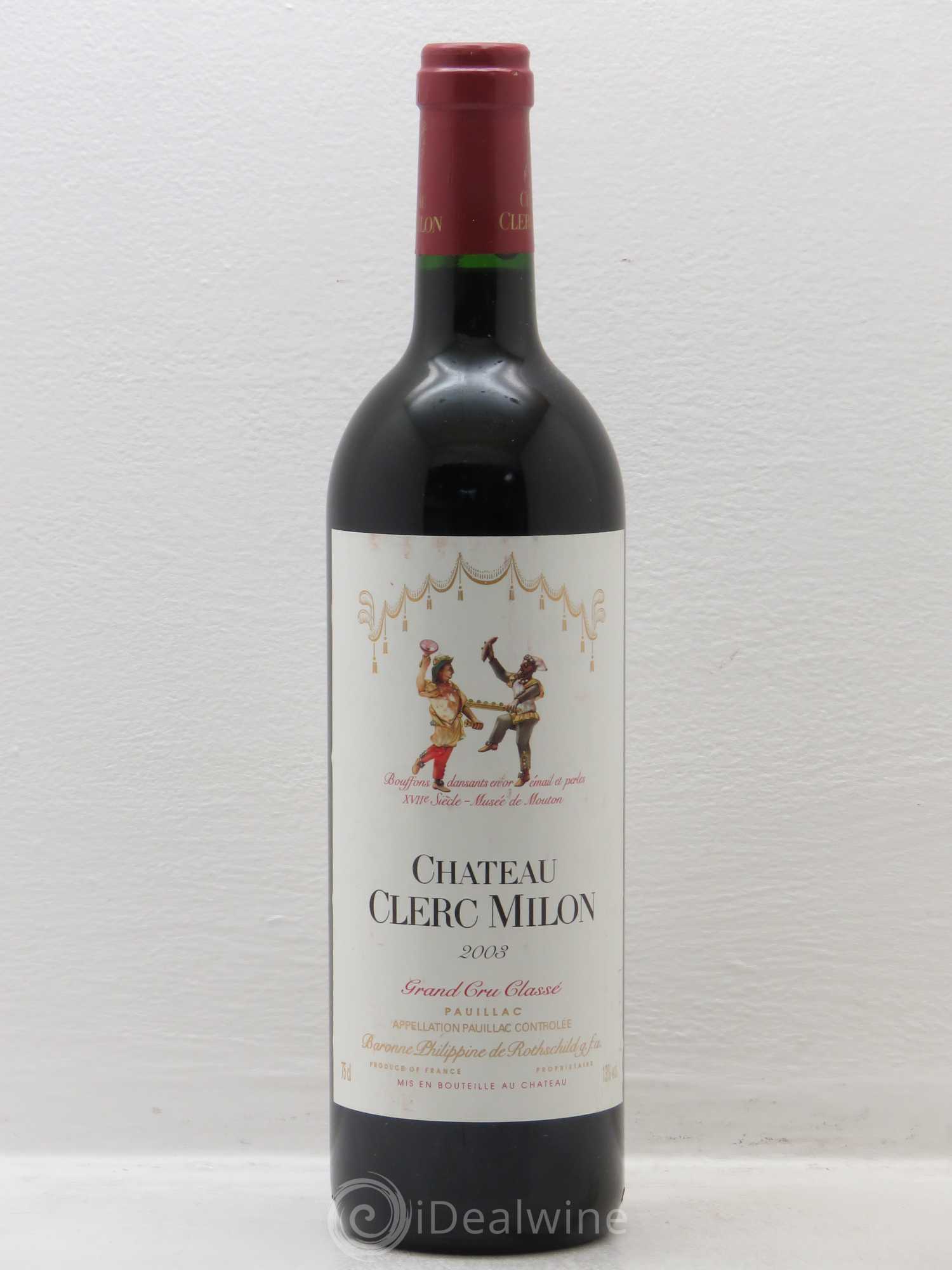 Château Clerc Milon 5ème Grand Cru Classé 2003 - Lot de 1 bouteille - 0