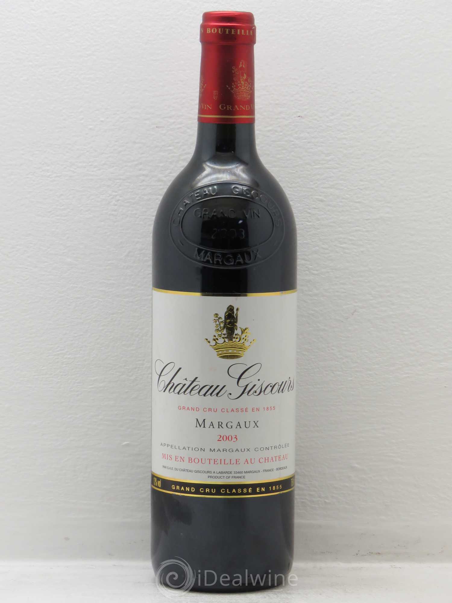 Château Giscours 3ème Grand Cru Classé 2003 - Lot de 1 bouteille - 0