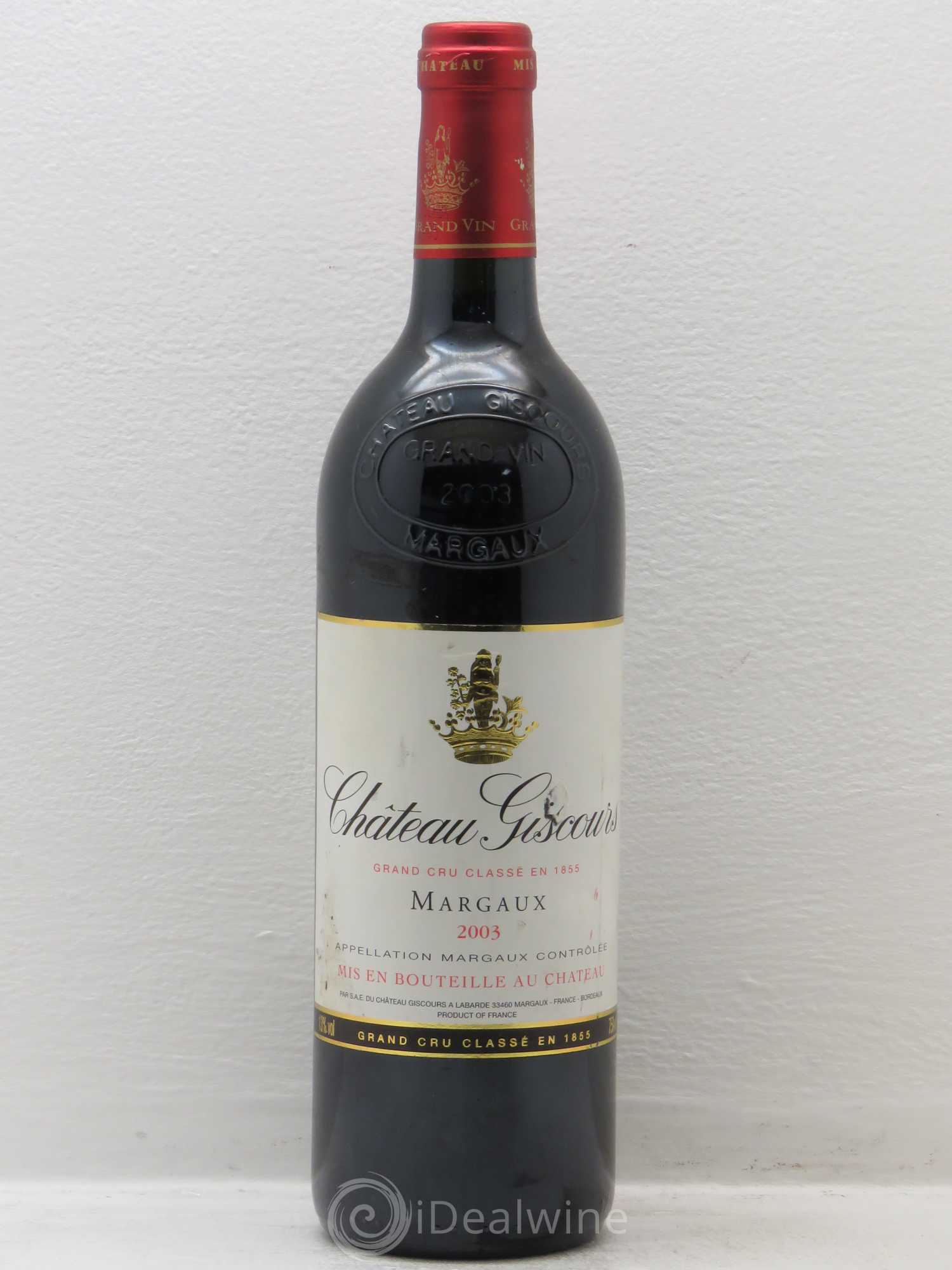 Château Giscours 3ème Grand Cru Classé 2003 - Lot de 1 bouteille - 0