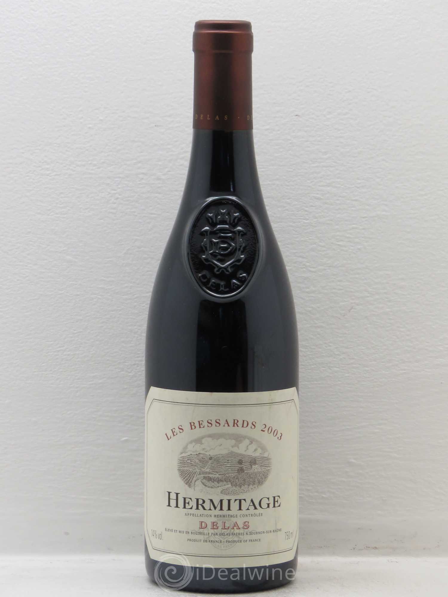 Hermitage Les Bessards Delas Frères 2003 - Lot de 1 bouteille - 0