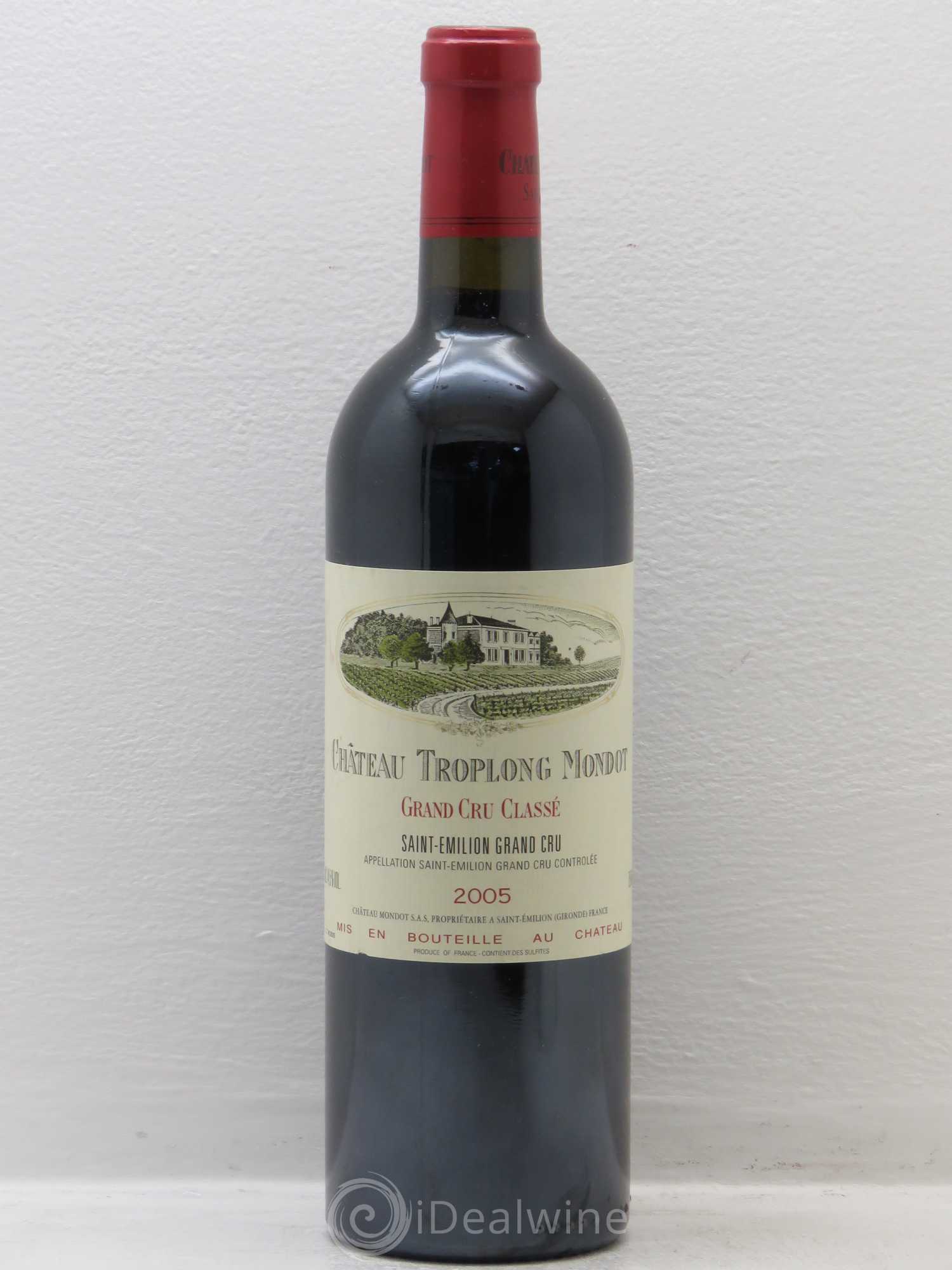 Château Troplong Mondot 1er Grand Cru Classé B 2005 - Lot de 1 bouteille - 0