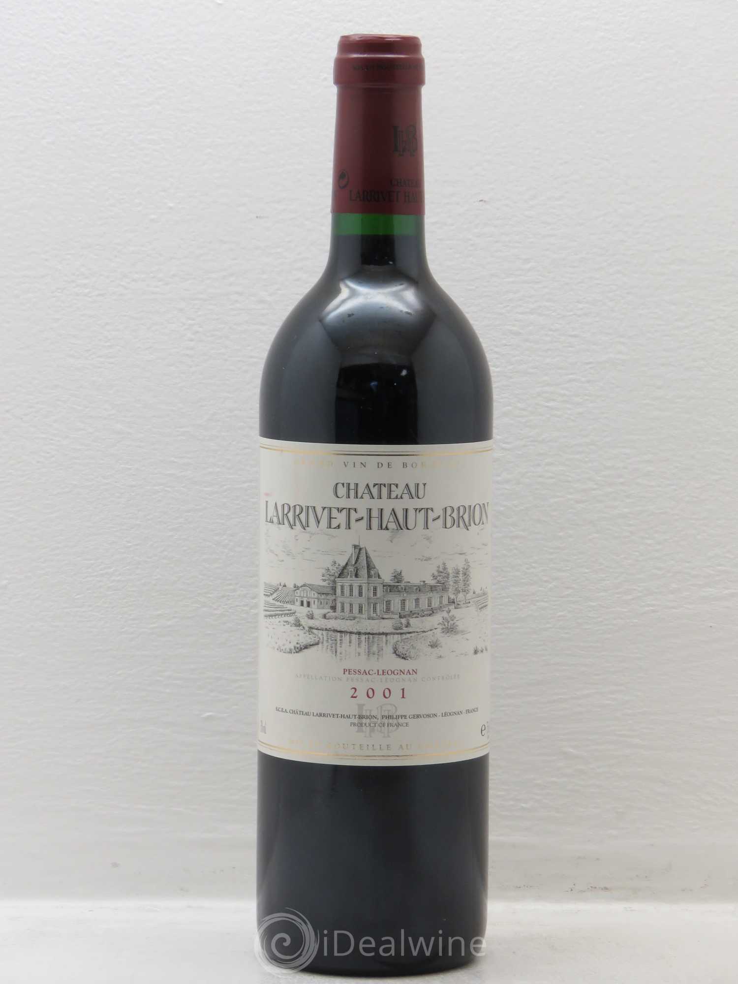 Château Larrivet Haut-Brion 2001 - Lot de 1 bouteille - 0