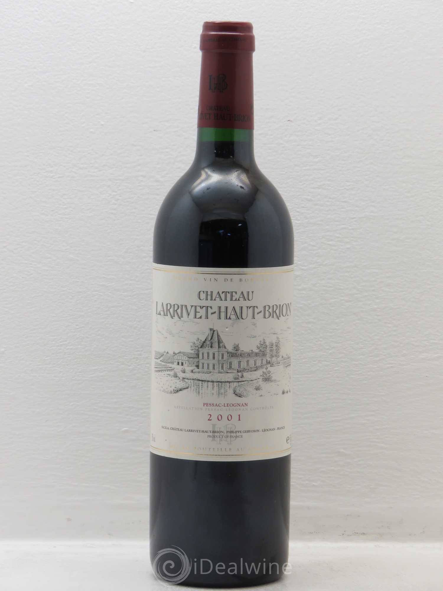 Château Larrivet Haut-Brion 2001 - Lot de 1 bouteille - 0