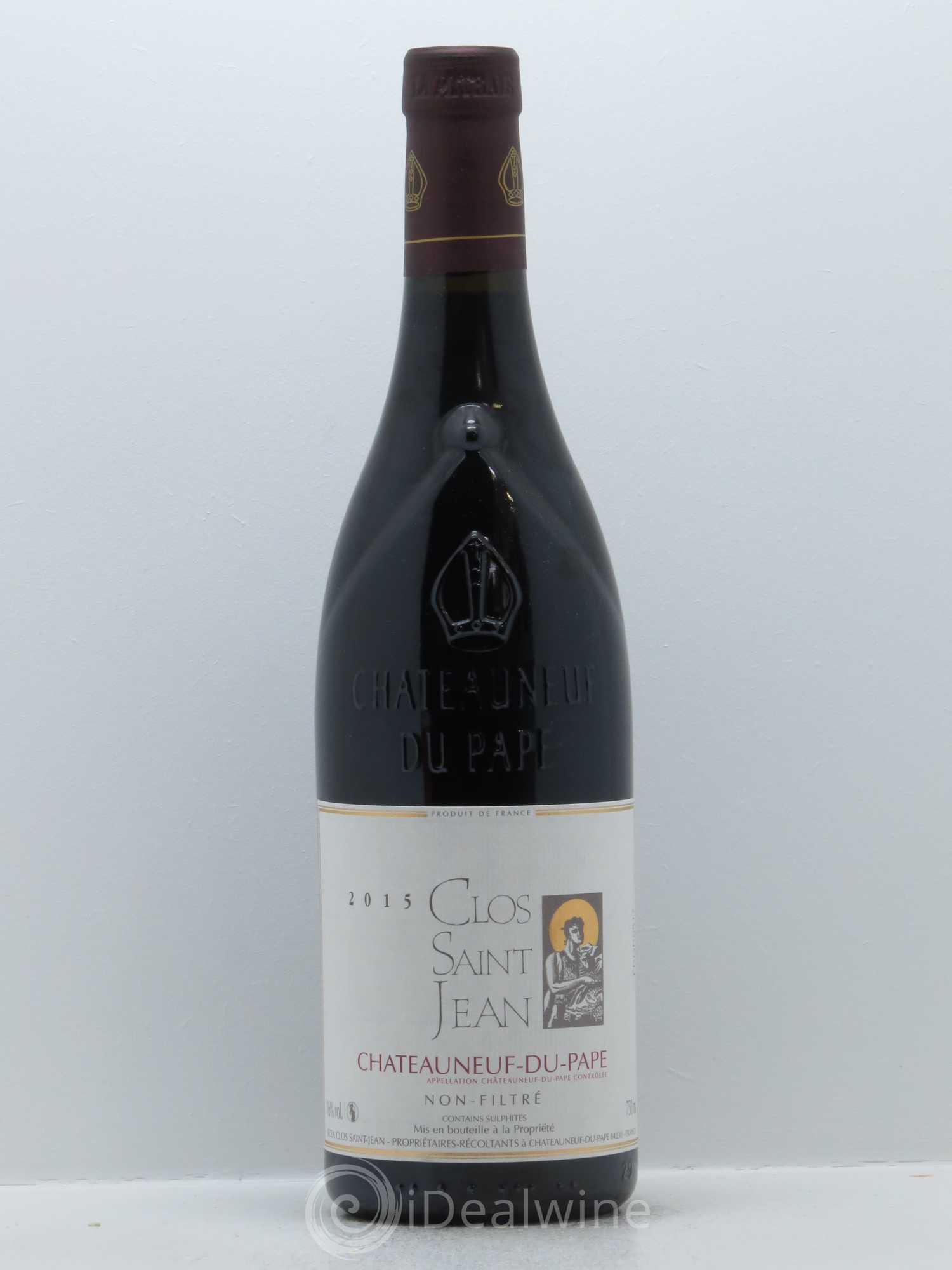 Châteauneuf-du-Pape Clos Saint-Jean Pascal et Vincent Maurel 2015 - Lot de 1 bouteille - 0
