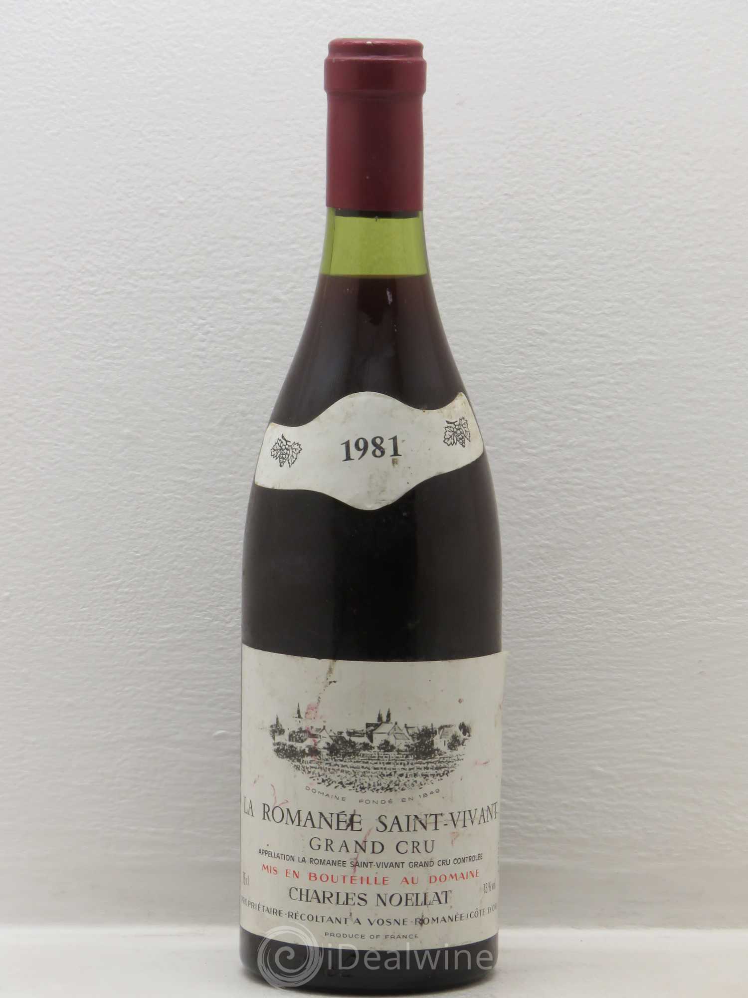 Romanée-Saint-Vivant Grand Cru Domaine Charles Noëllat 1981 - Lot de 1 bouteille - 0