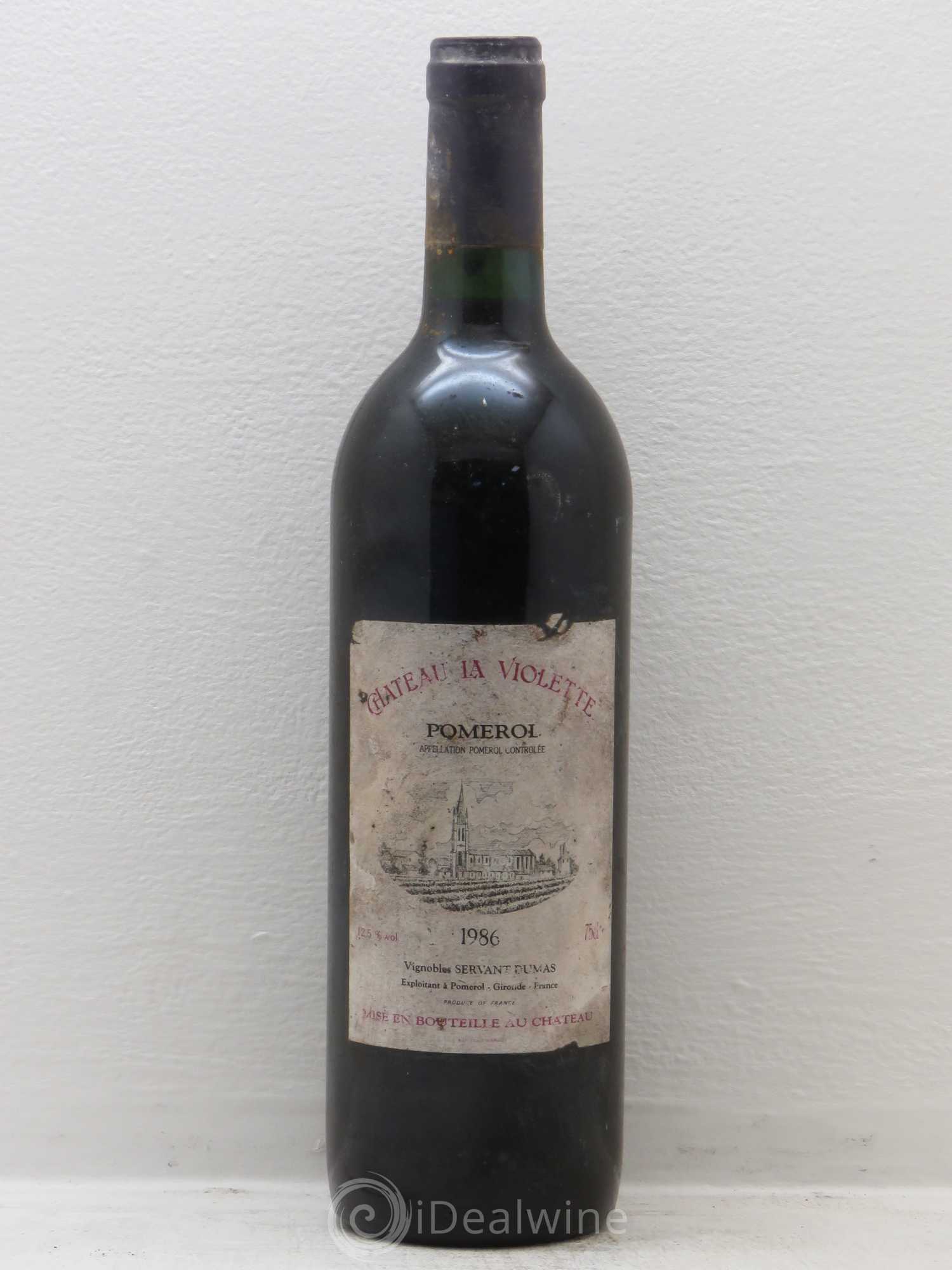 Château la Violette 1986 - Lot de 6 bouteilles - 0