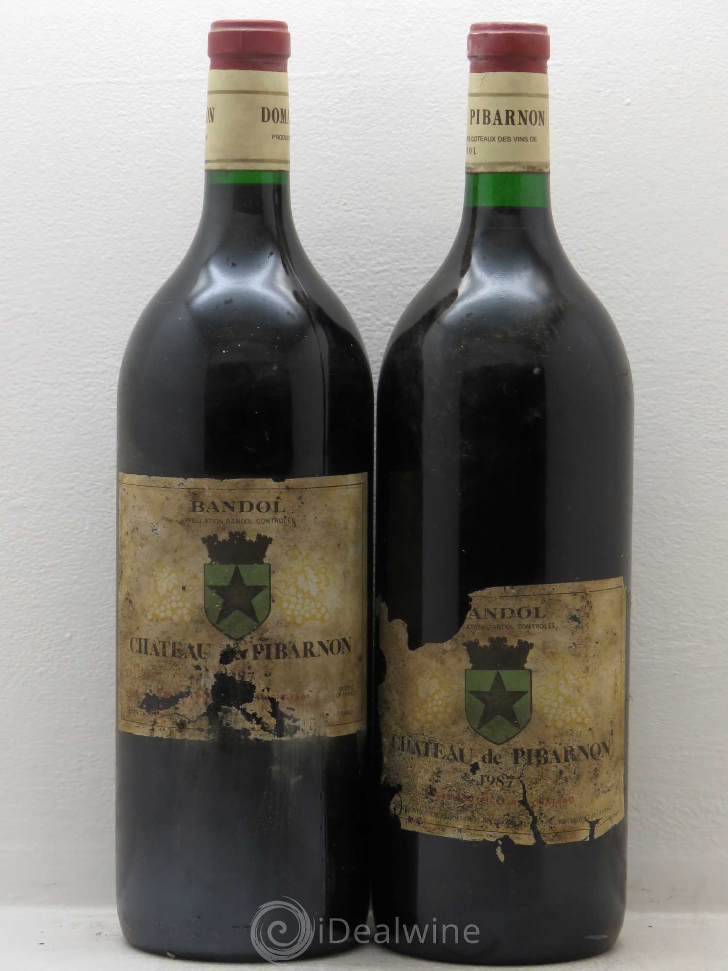 Bandol Château de Pibarnon Comte de Saint-Victor 1987 - Lot de 2 magnums - 0