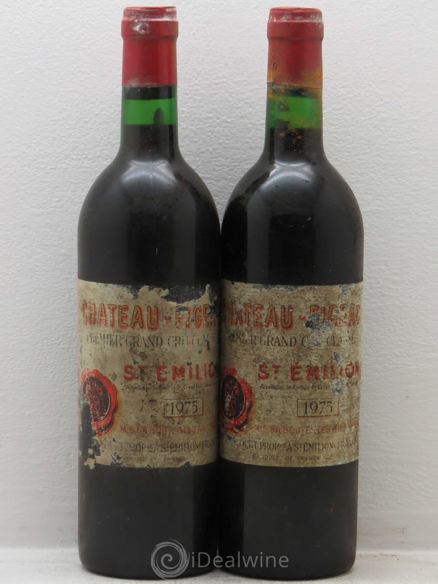 Château Figeac 1er Grand Cru Classé A 1975 - Lot de 2 bouteilles - 0