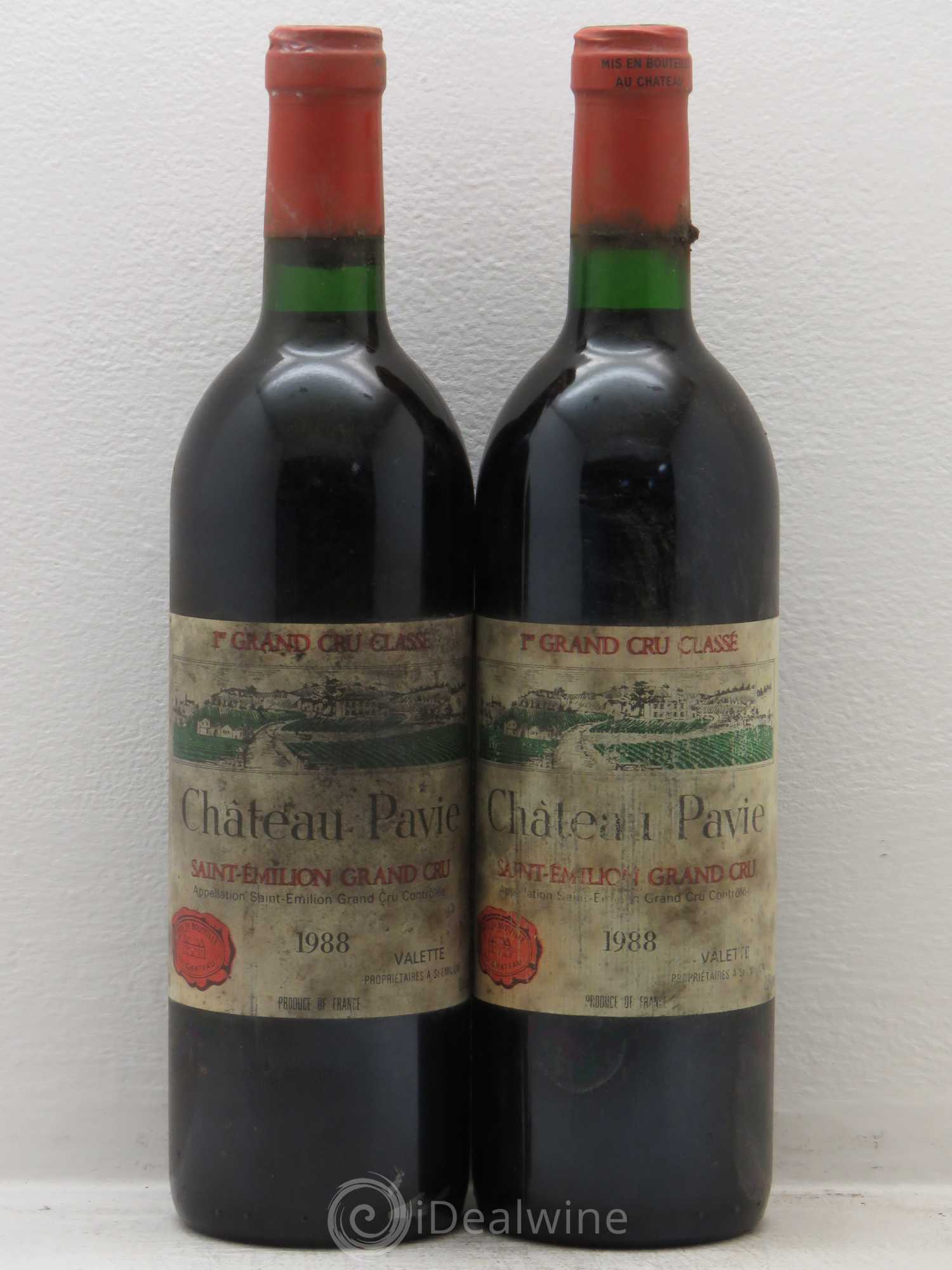 Château Pavie 1er Grand Cru Classé A 1988 - Lot de 2 bouteilles - 0