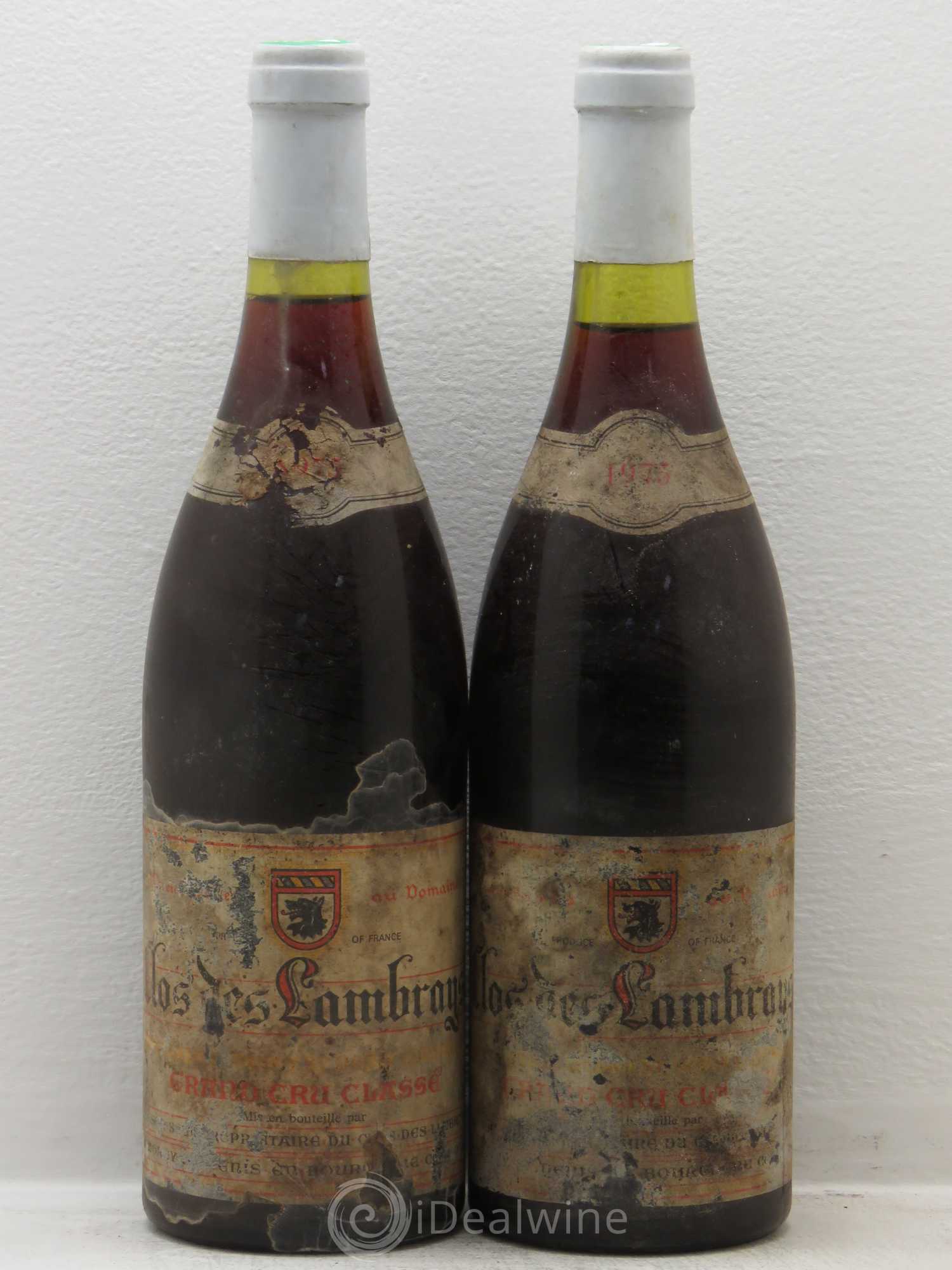 Clos des Lambrays Grand Cru Domaine des Lambrays 1975 - Lot de 2 bouteilles - 0