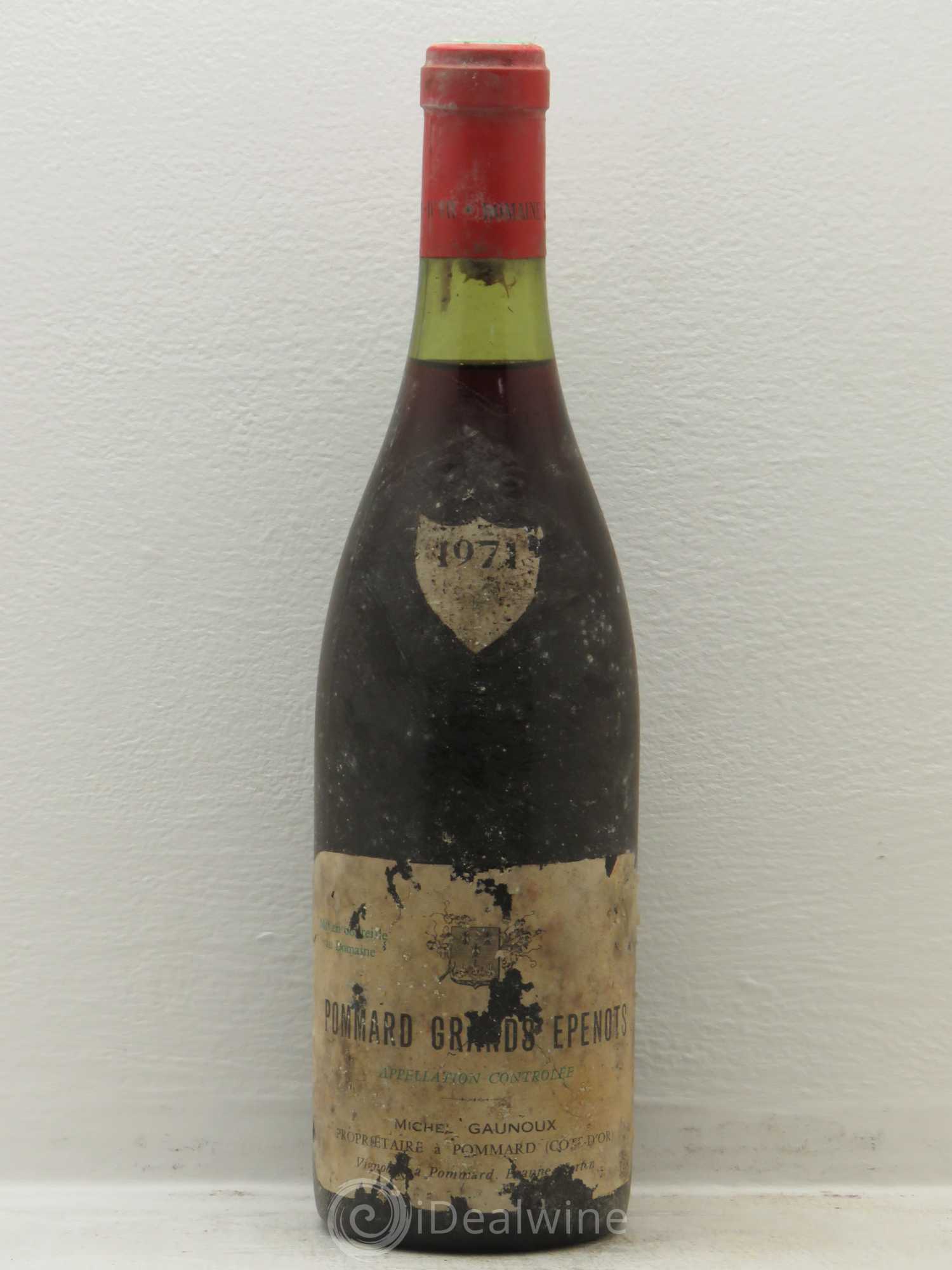 Pommard 1er Cru Grands Epenots Michel Gaunoux 1971 - Lot de 1 bouteille - 0