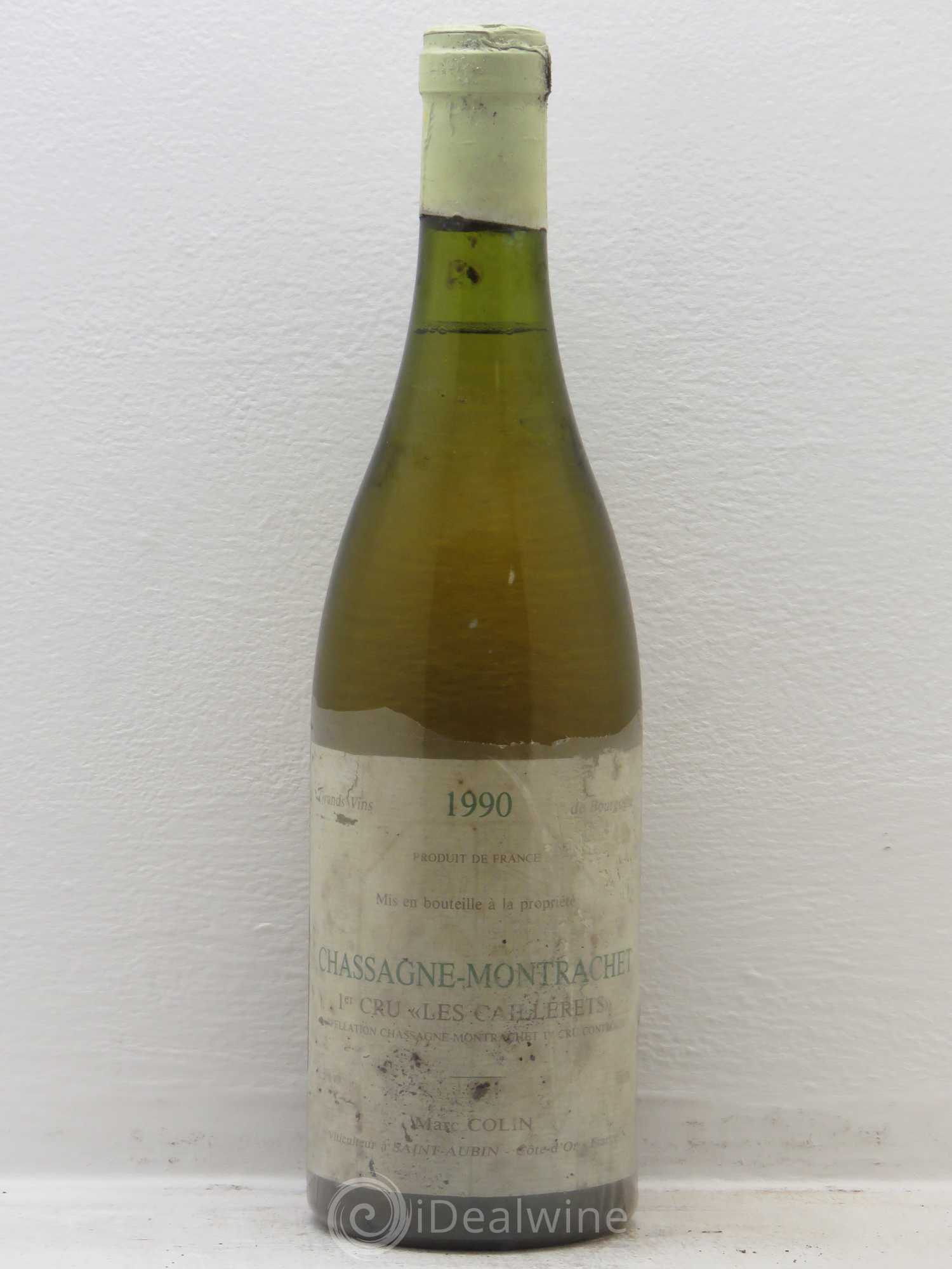 Chassagne-Montrachet 1er Cru Les Caillerets Marc Colin & Fils 1990 - Lot de 1 bouteille - 0