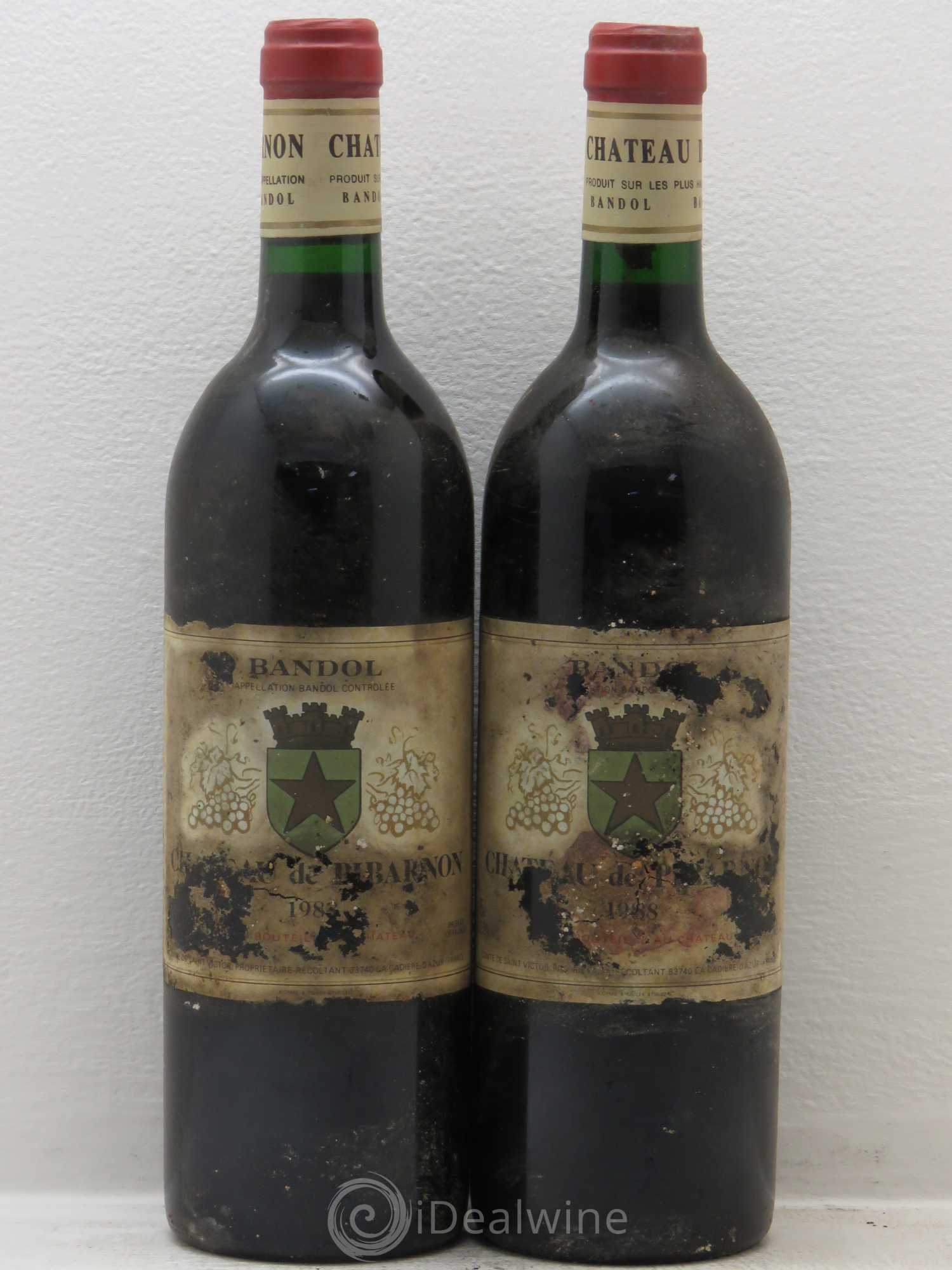 Bandol Château de Pibarnon Comte de Saint-Victor 1988 - Lot de 2 bouteilles - 0