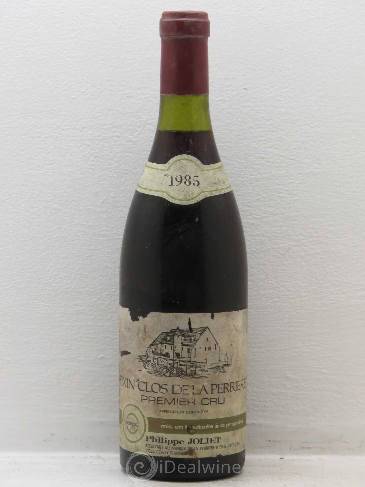 Fixin 1er Cru P.Joliet 1985 - Lot de 6 bouteilles - 0
