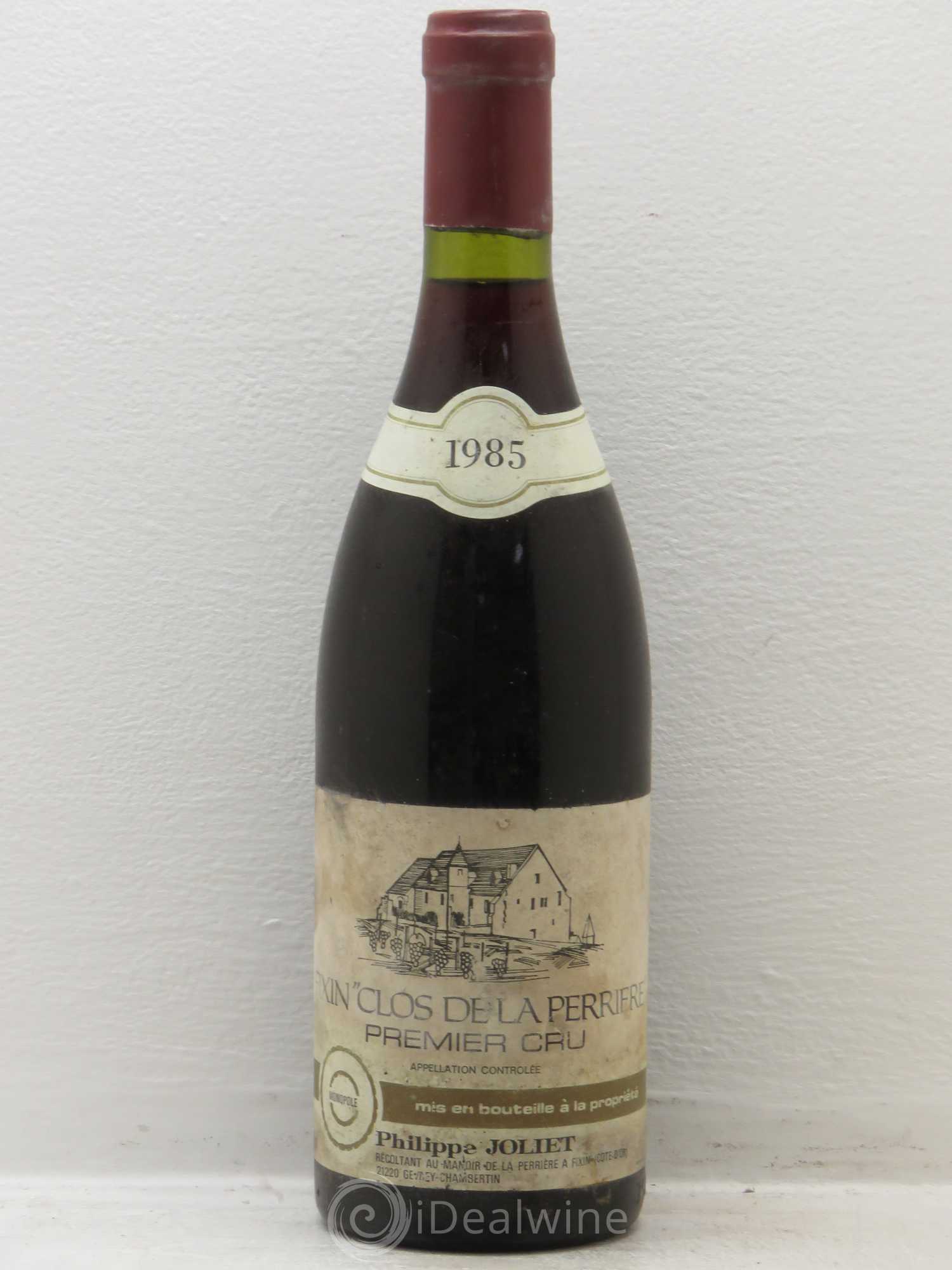 Fixin 1er Cru P.Joliet 1985 - Lot de 1 bouteille - 0