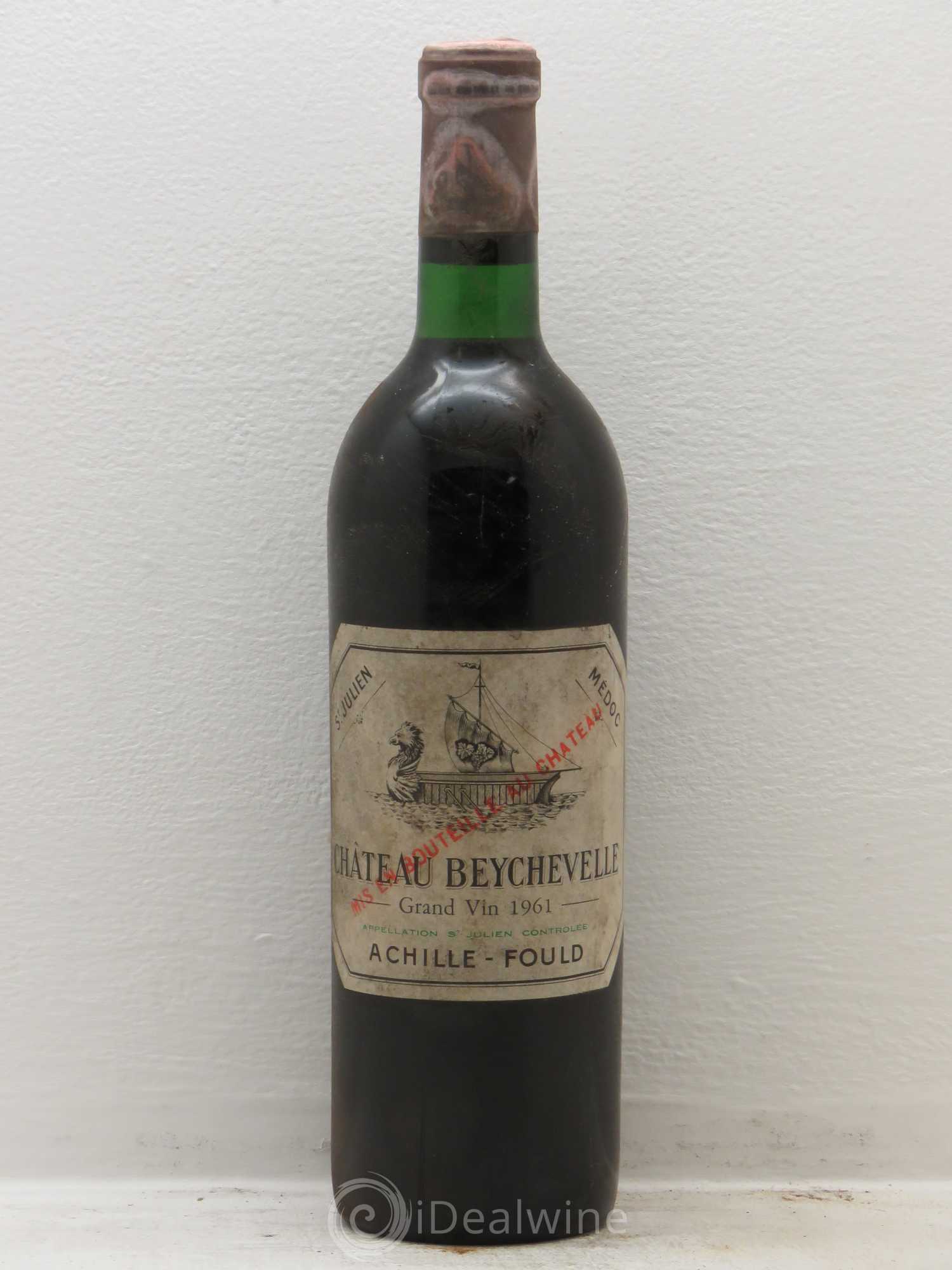 Château Beychevelle 4ème Grand Cru Classé 1961 - Lot de 1 bouteille - 0