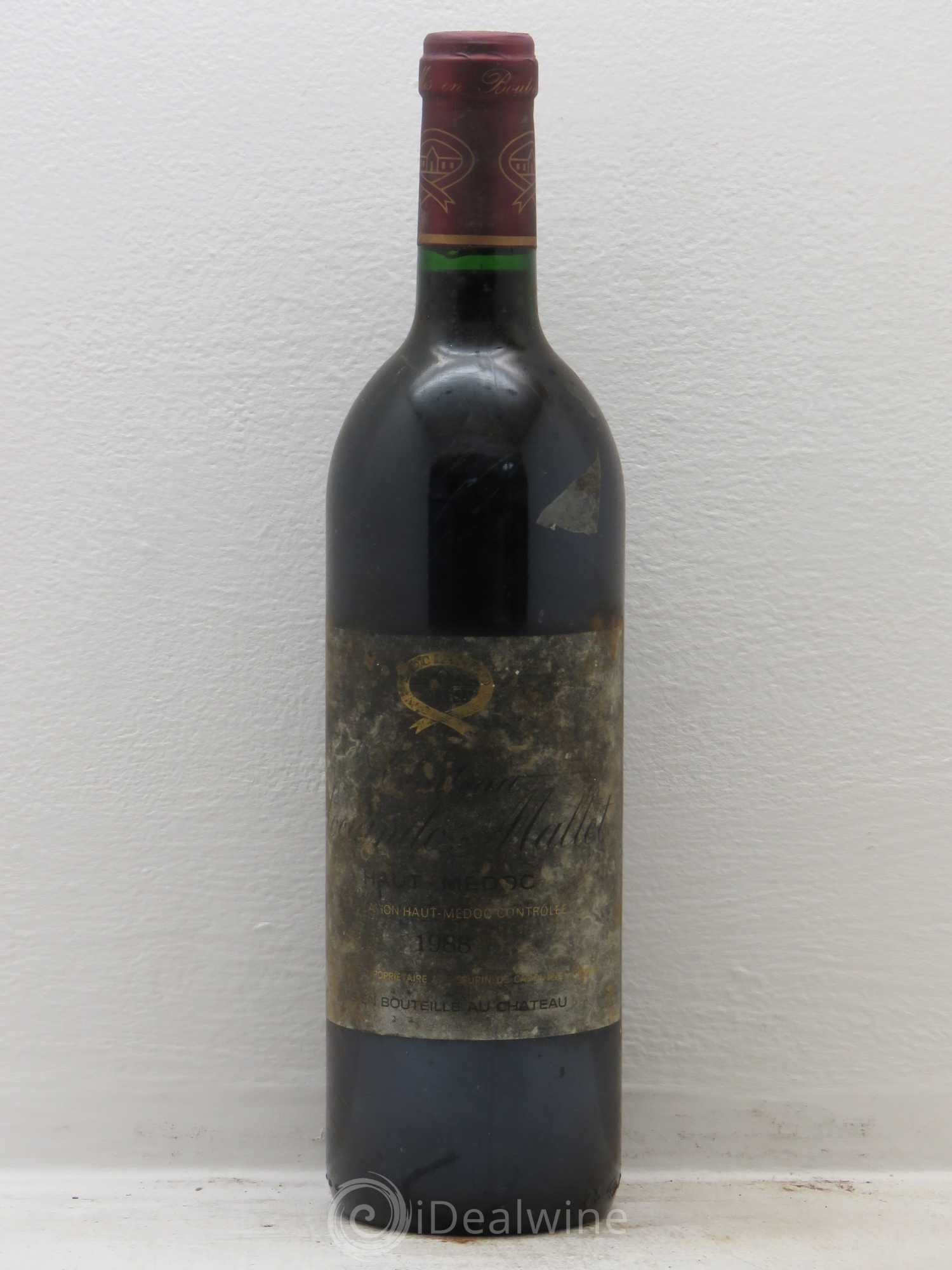 Château Sociando Mallet 1988 - Lot de 6 bouteilles - 0