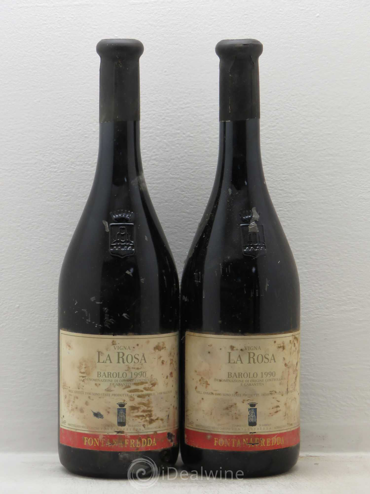 Barolo Vigna la Rossa Fontanafredda 1990 - Lot de 2 bouteilles - 0