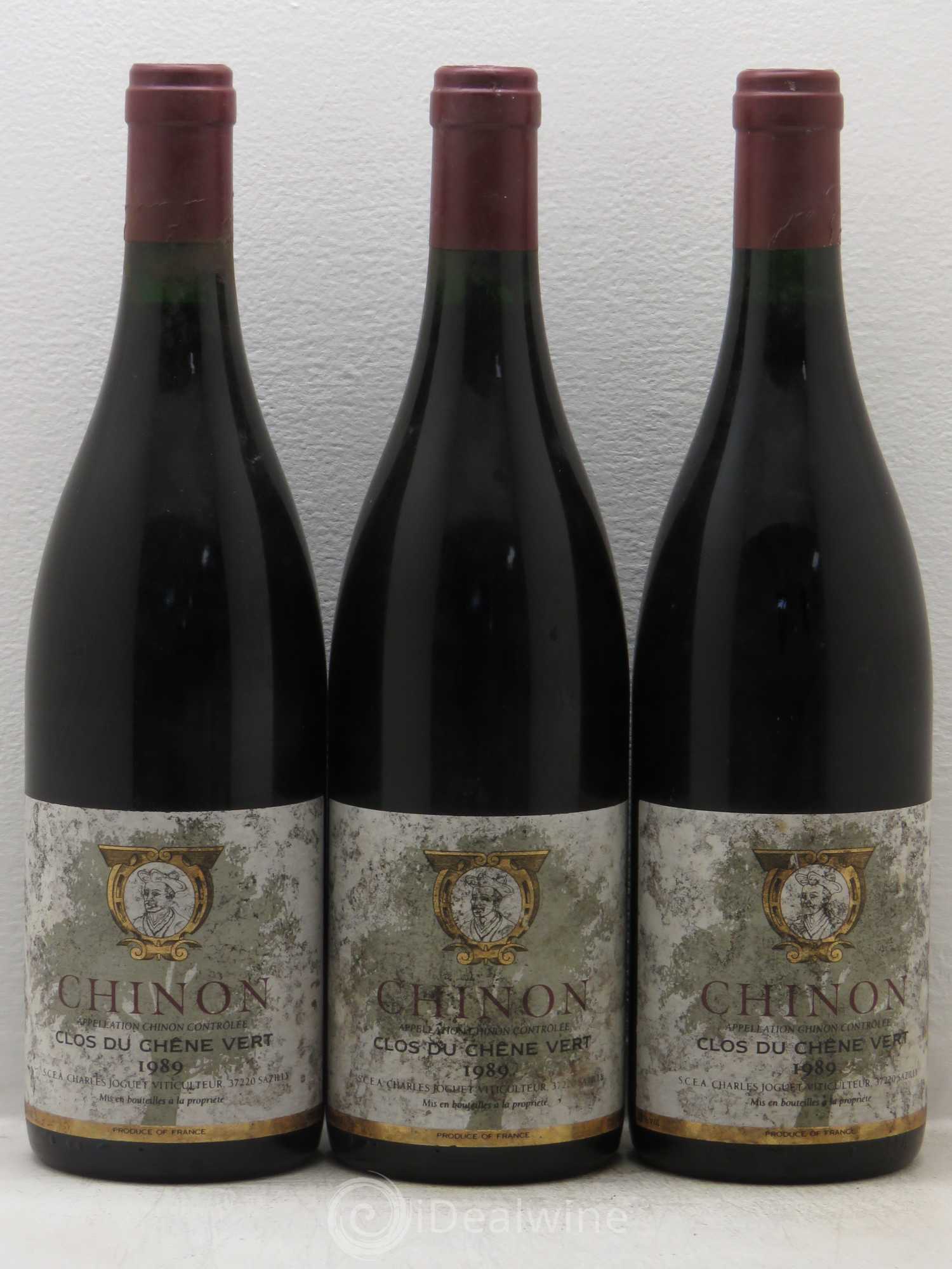 Chinon Clos du Chêne Vert Charles Joguet 1989 - Lot de 3 bouteilles - 0