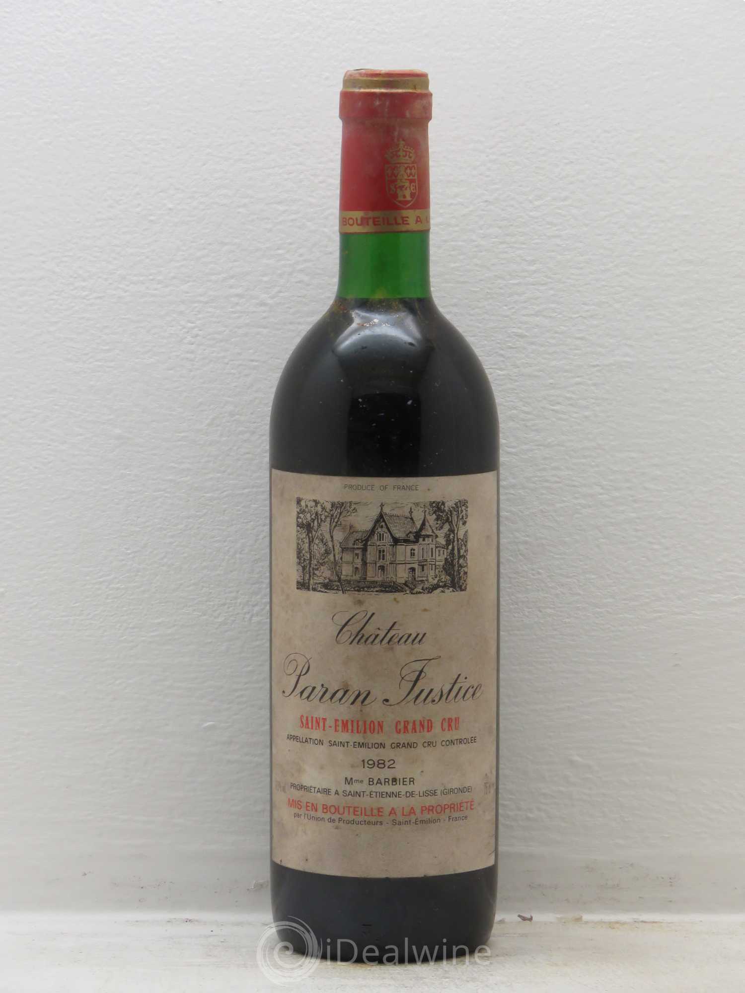 Bordeaux Château Paran Justice 1982 - Lot de 6 bouteilles - 0