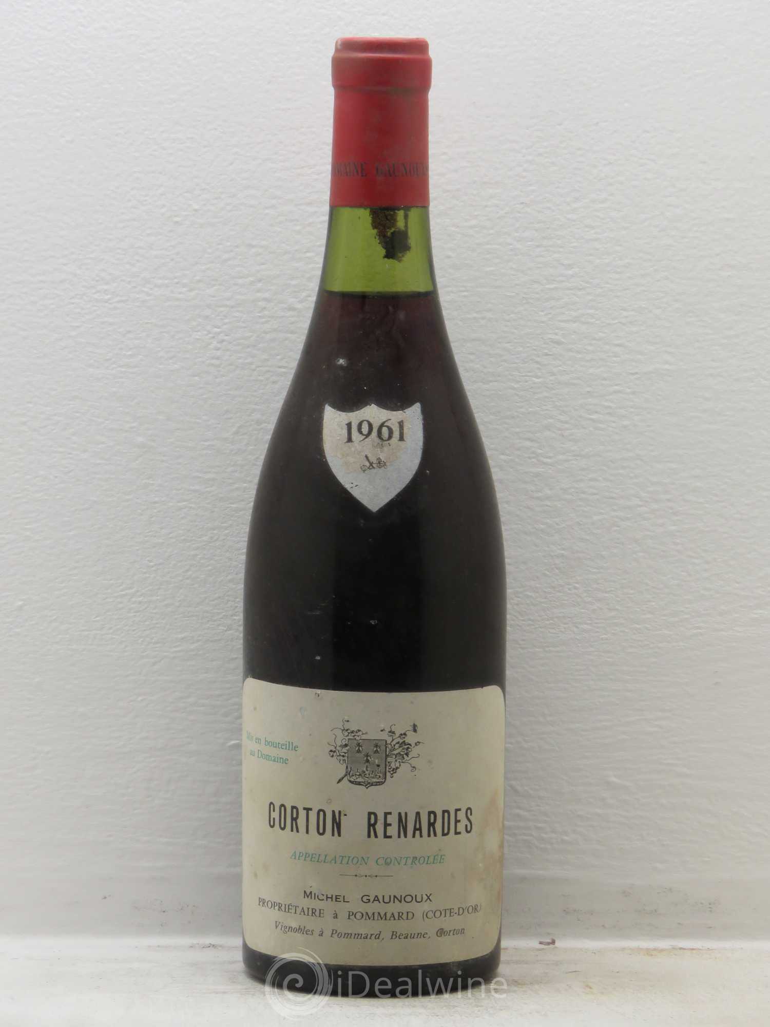 Corton Grand Cru Renardes Michel Gaunoux 1961 - Lot de 1 bouteille - 0