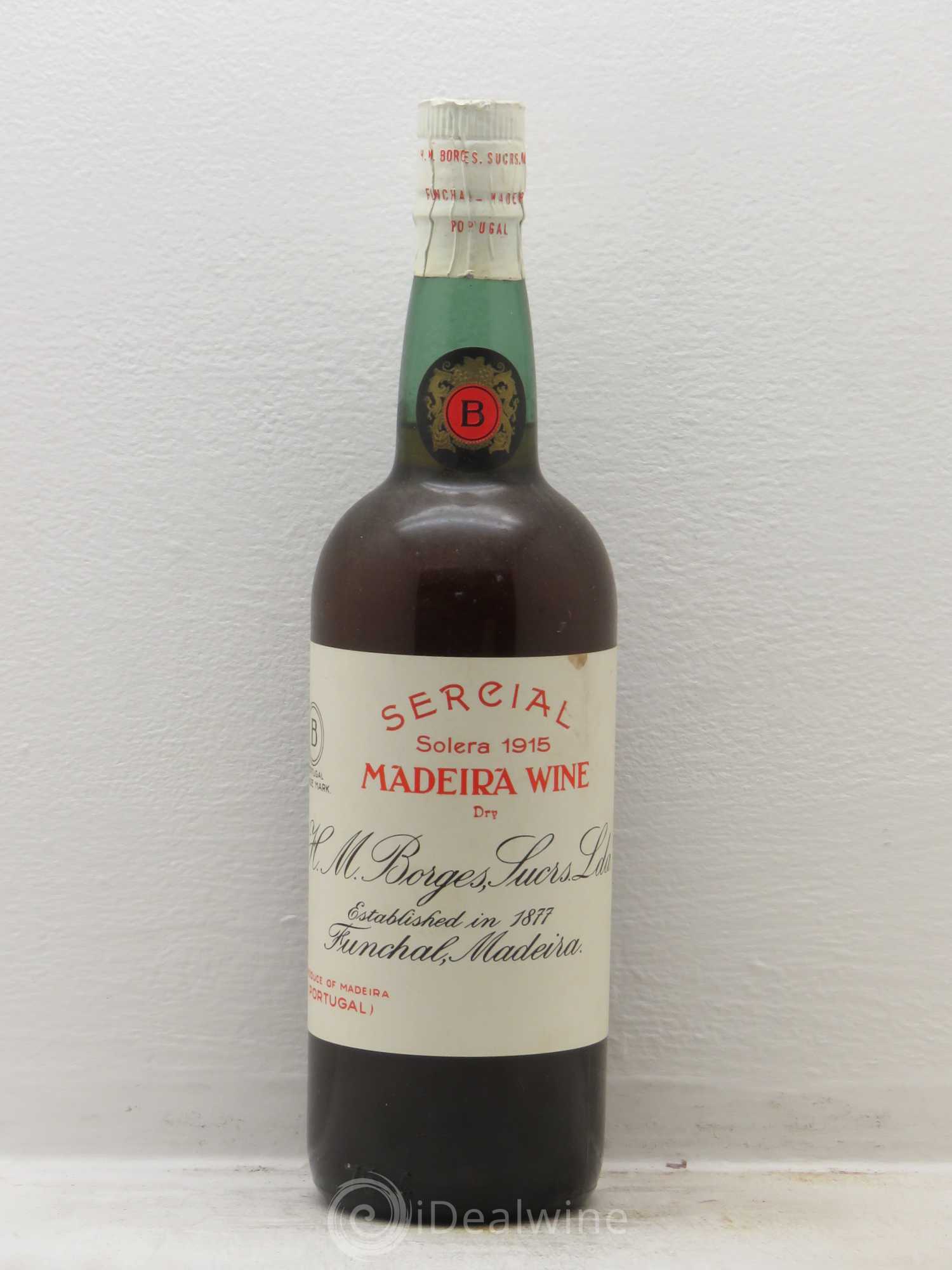 Madère Sercial Solera 1915 - Posten von 1 Flasche - 0