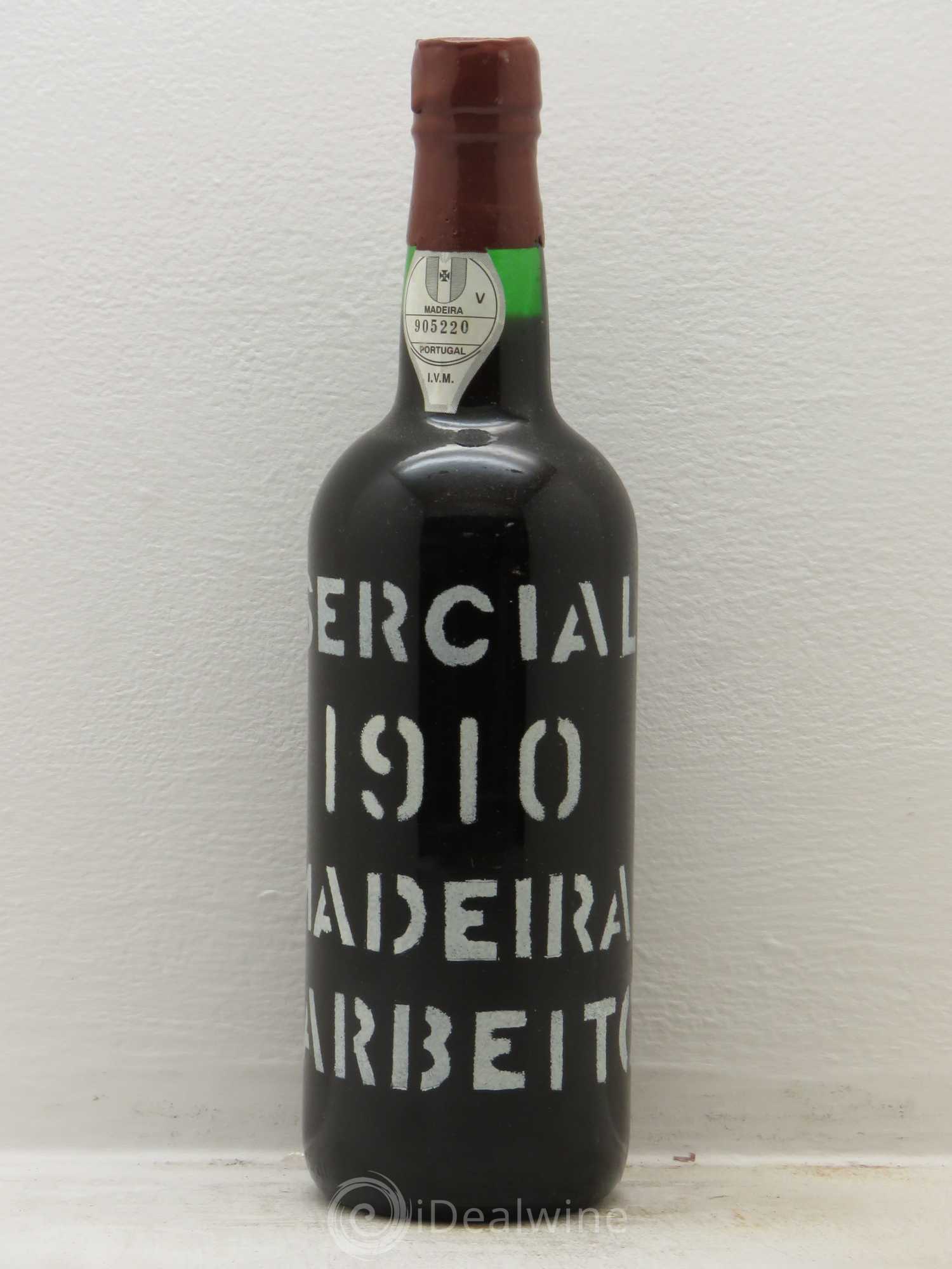 Madère Sercial Parbeito 1910 - Posten von 1 Flasche - 0