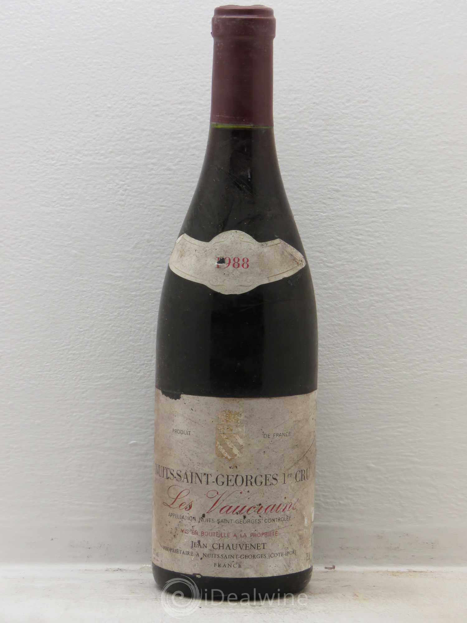 Nuits-Saint-Georges 1er Cru Chauvenet 1988 - Lot de 1 bouteille - 0
