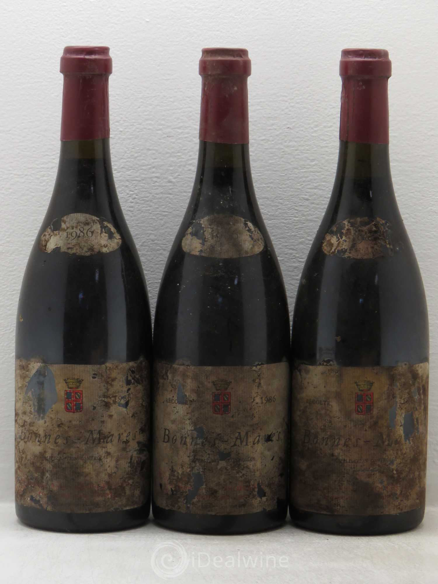 Bonnes-Mares Grand Cru Robert Groffier Père & Fils (Domaine) 1986 - Lot de 3 bouteilles - 0