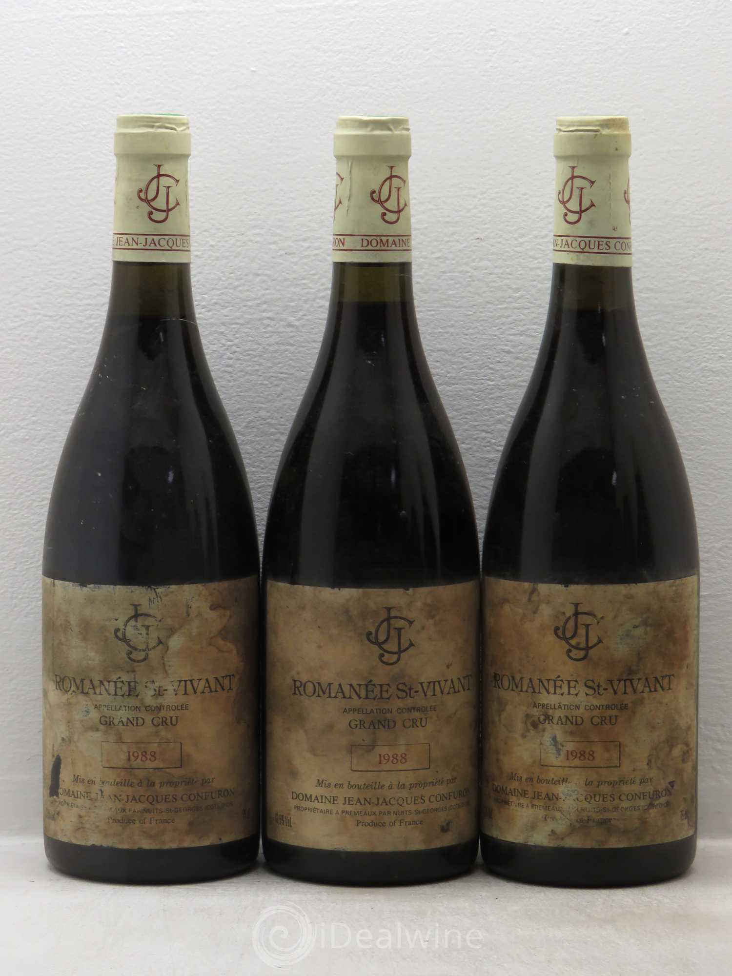 Romanée-Saint-Vivant Grand Cru Jean-Jacques Confuron 1988 - Lot de 6 bouteilles - 1