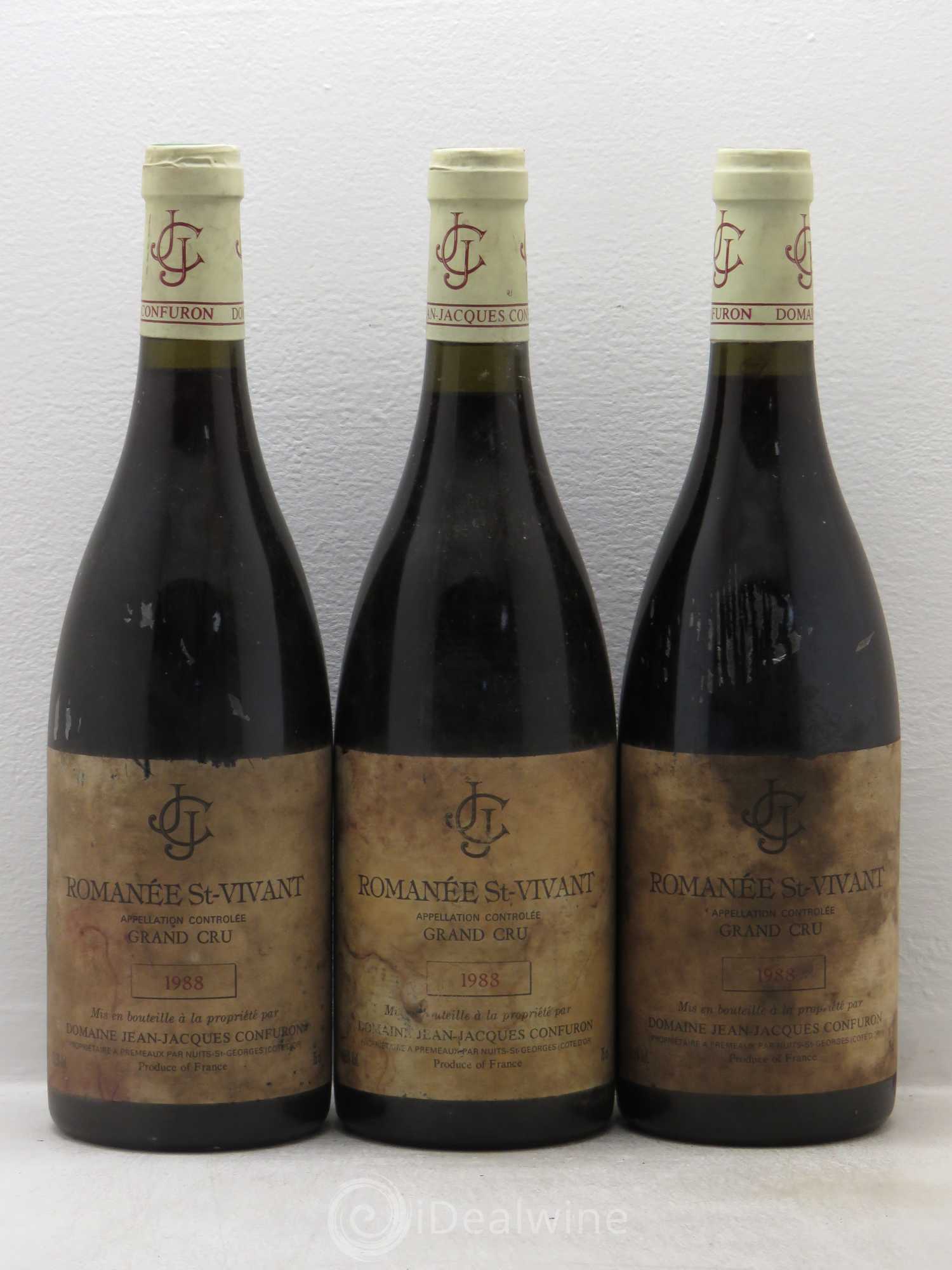 Romanée-Saint-Vivant Grand Cru Jean-Jacques Confuron 1988 - Lot de 6 bouteilles - 2