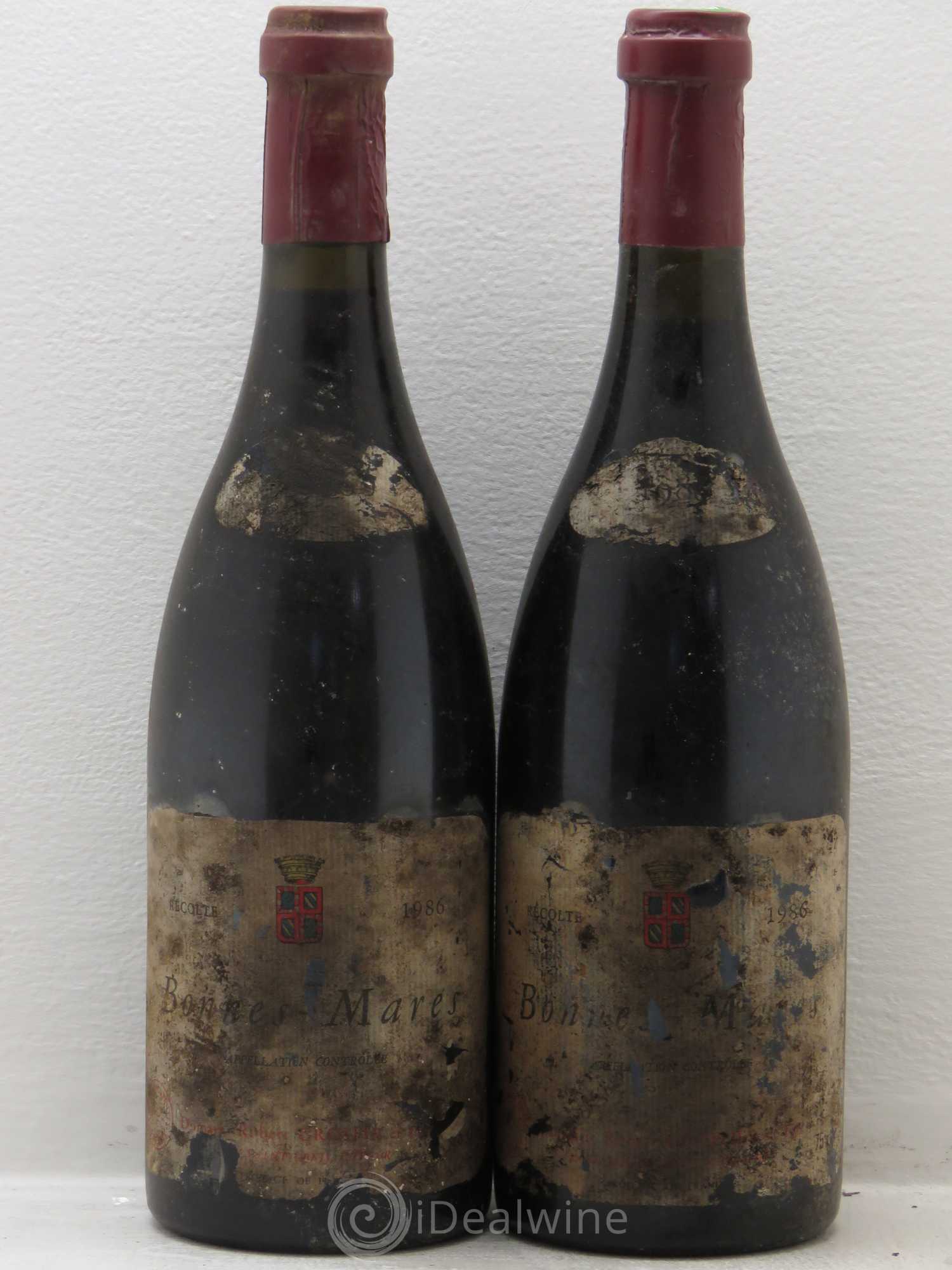 Bonnes-Mares Grand Cru Robert Groffier Père & Fils (Domaine) 1986 - Lot de 2 bouteilles - 0
