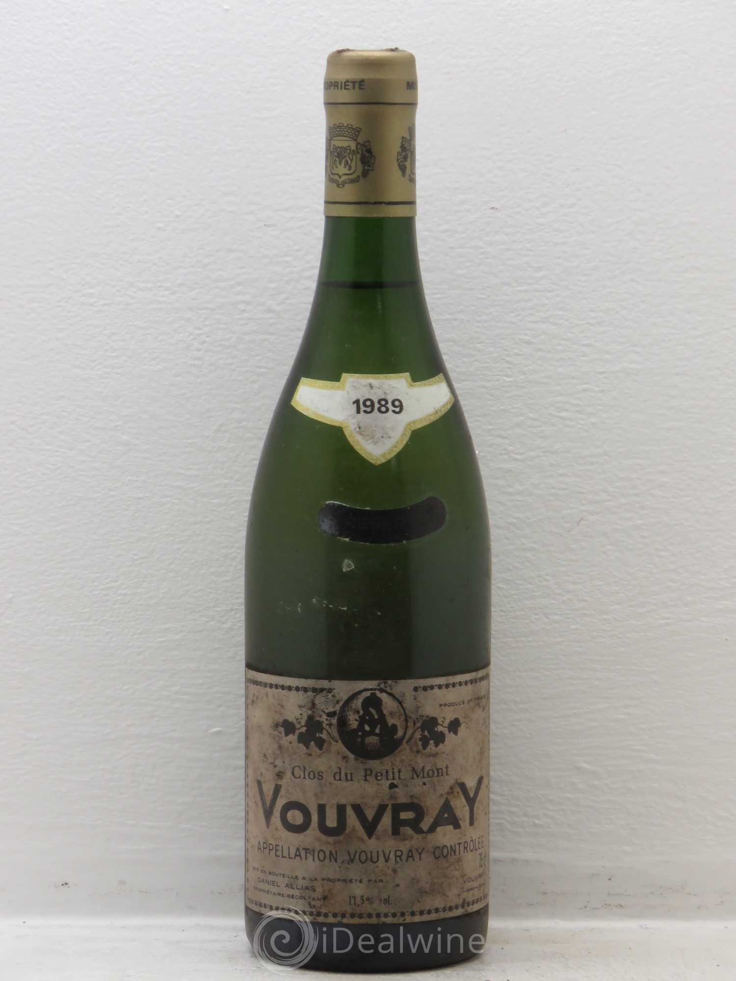 Vouvray Clos du petit mont Allias 1989 - Lotto di 6 bottiglie - 0