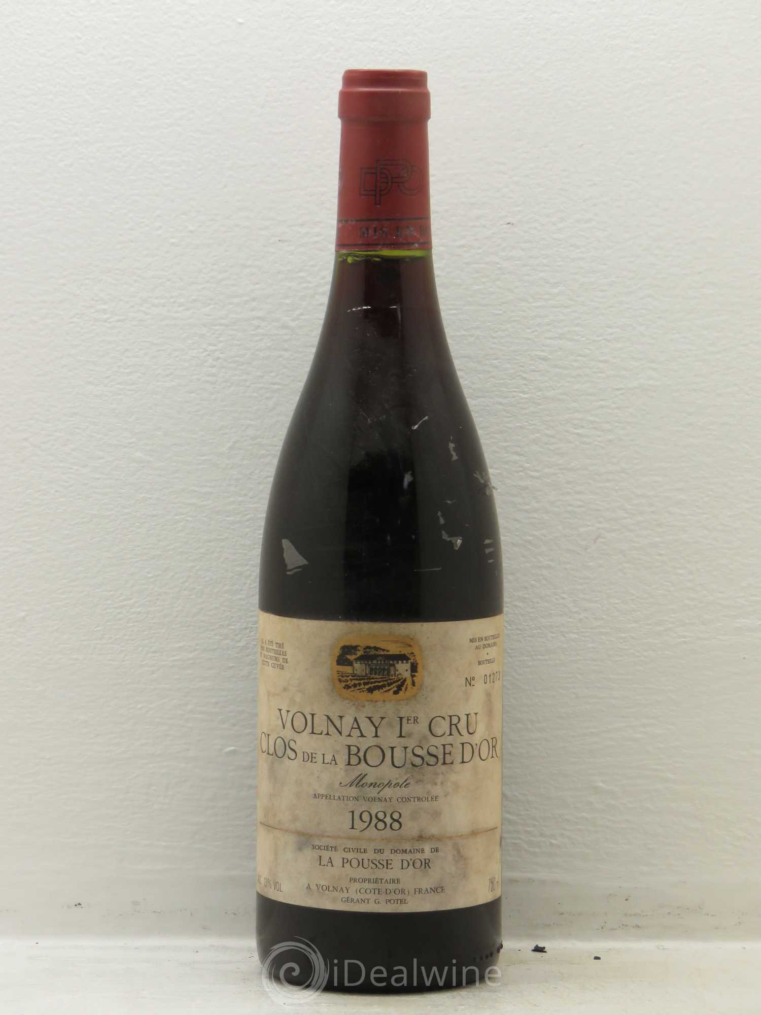 Volnay 1er Cru Clos de la Bousse d'Or La Pousse d'Or (Domaine de) 1988 - Lot de 1 bouteille - 0