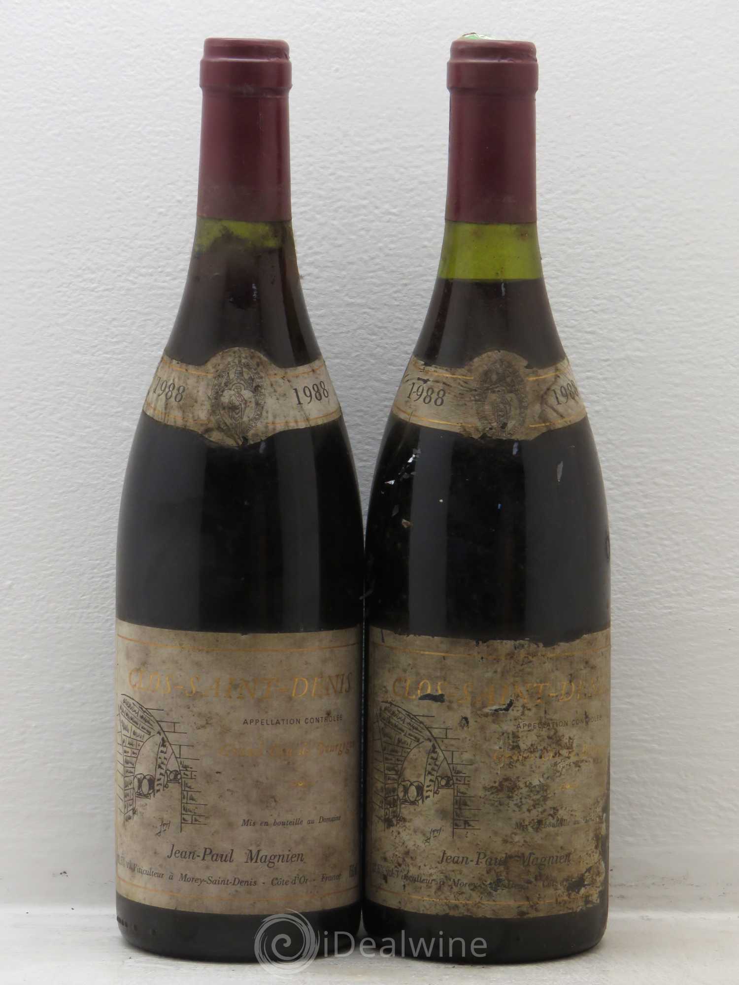 Clos Saint-Denis Grand Cru Stéphane Magnien (Domaine) 1988 - Lot de 2 bouteilles - 0
