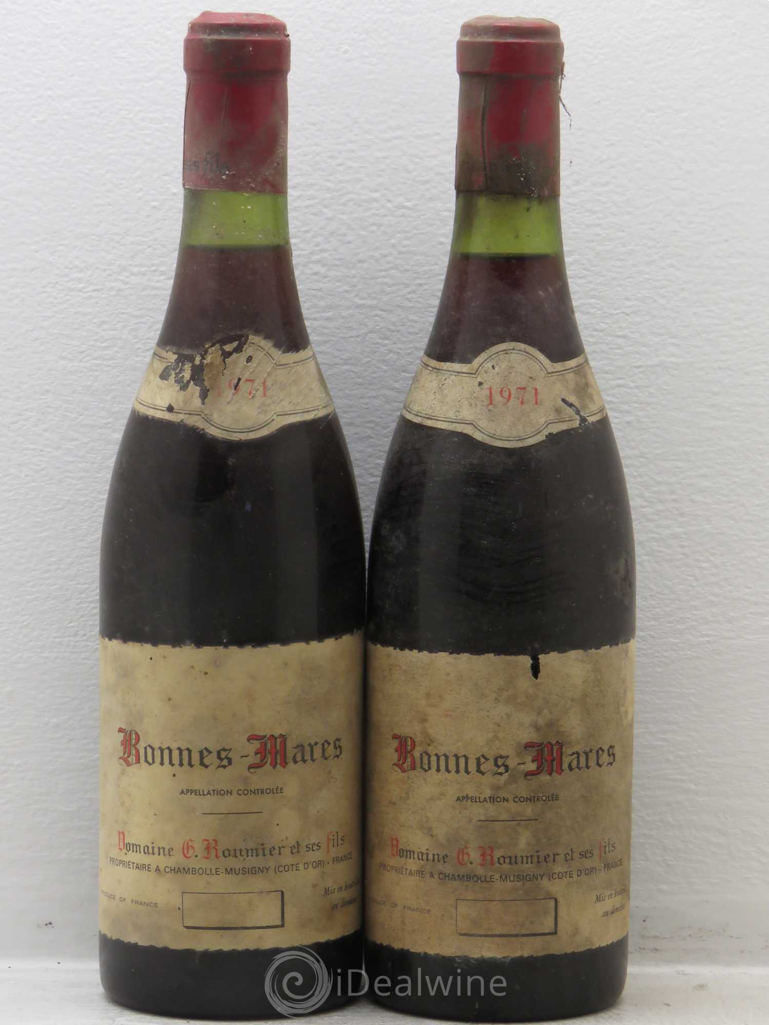 Bonnes-Mares Grand Cru Georges Roumier (Domaine) 1971 - Lot de 2 bouteilles - 0