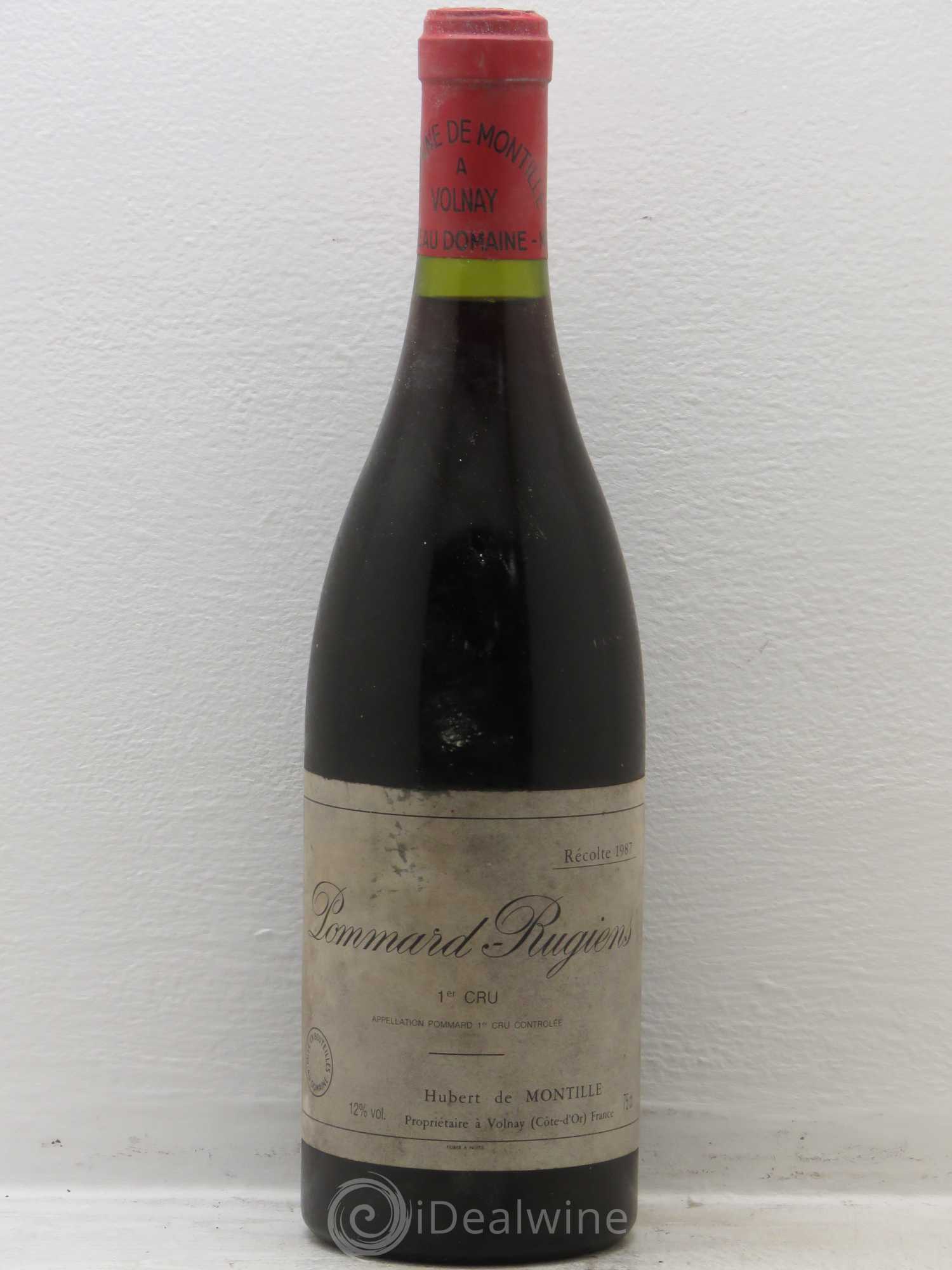 Pommard 1er Cru Les Rugiens-bas De Montille (Domaine) 1987 - Lot de 6 bouteilles - 0