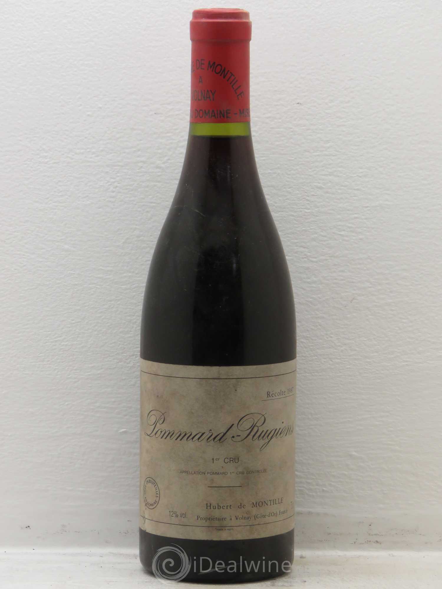 Pommard 1er Cru Les Rugiens-bas De Montille (Domaine) 1987 - Lot de 1 bouteille - 0