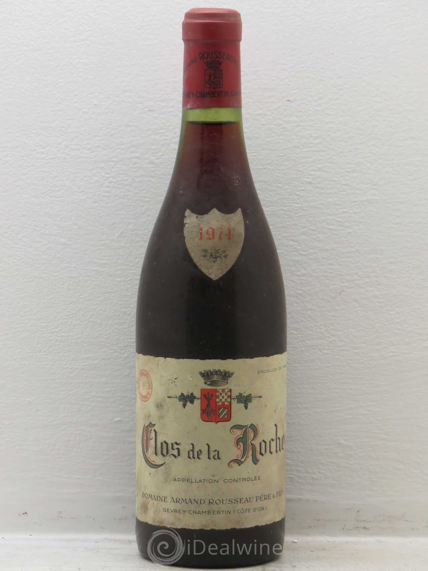 Clos de la Roche Grand Cru Armand Rousseau (Domaine) 1971 - Lot de 1 bouteille - 0