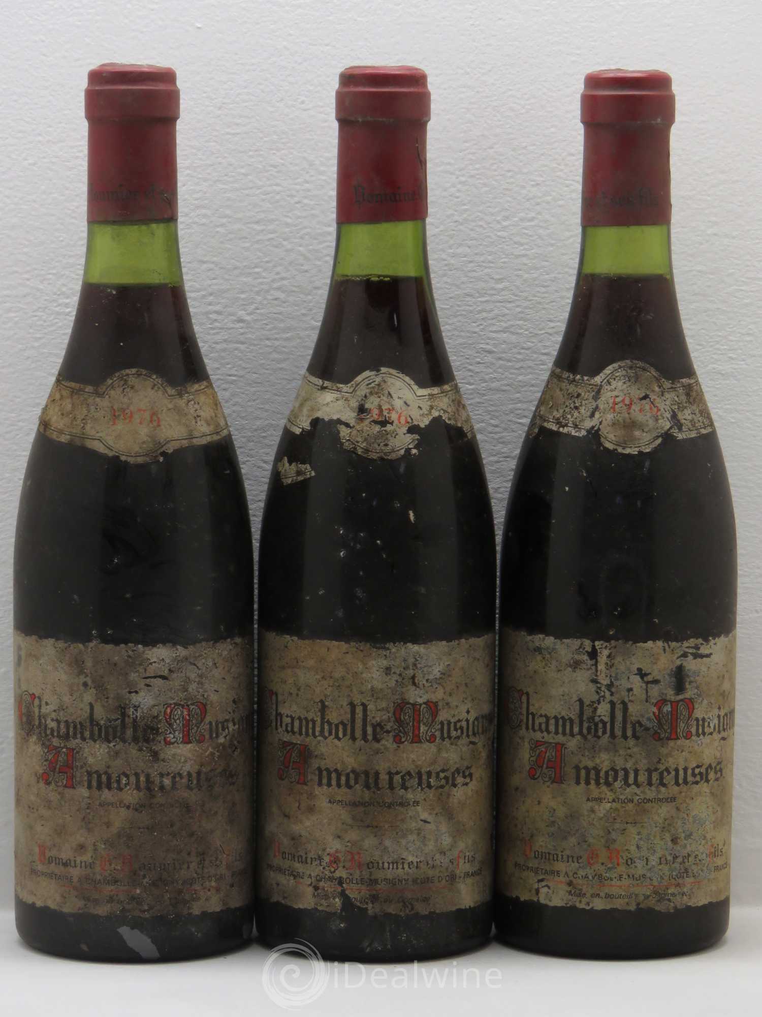 Chambolle-Musigny 1er Cru Les Amoureuses Georges Roumier (Domaine) 1976 - Lot de 3 bouteilles - 0