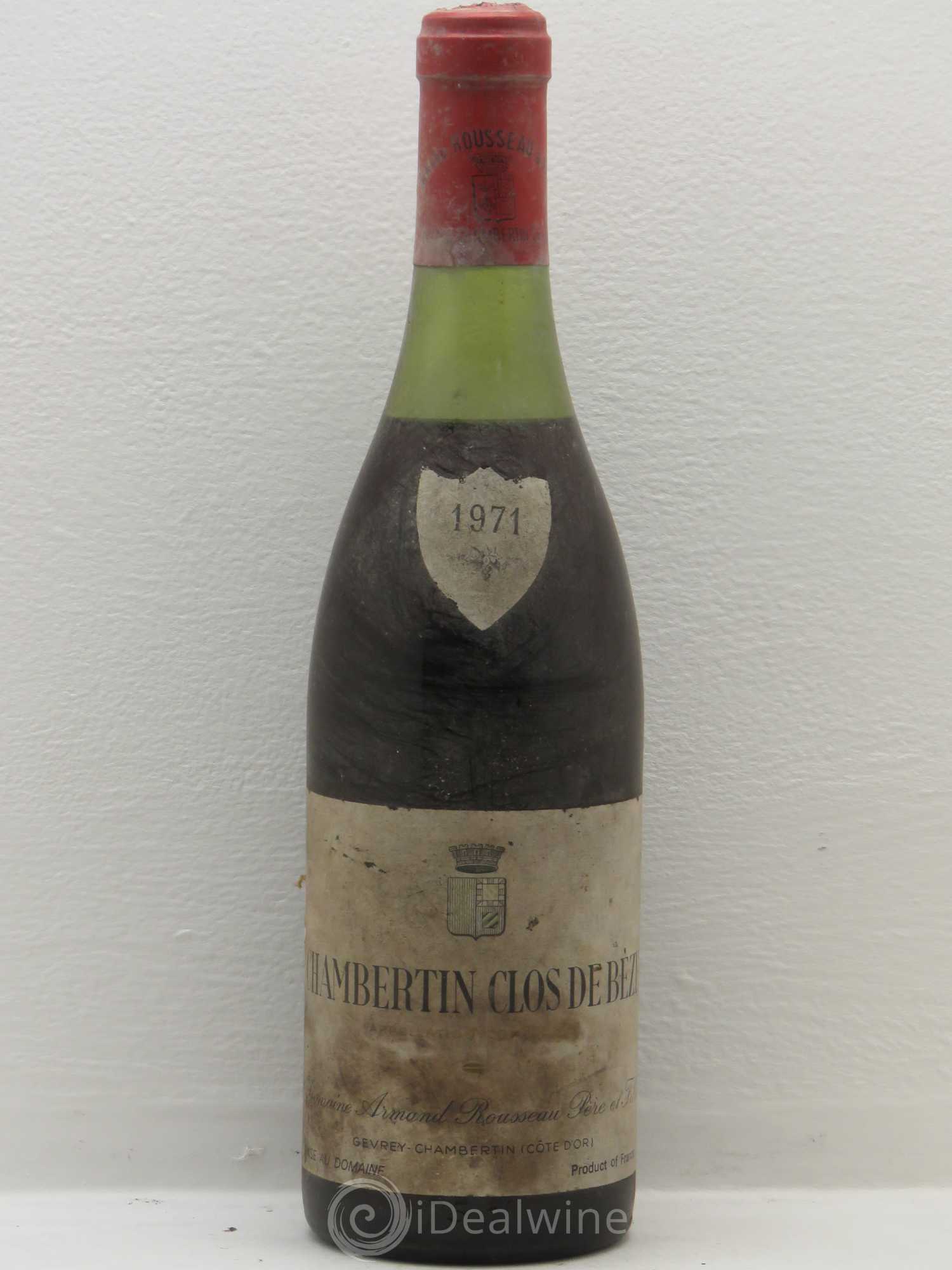 Chambertin Grand Cru Armand Rousseau (Domaine) 1971 - Lot de 1 bouteille - 0