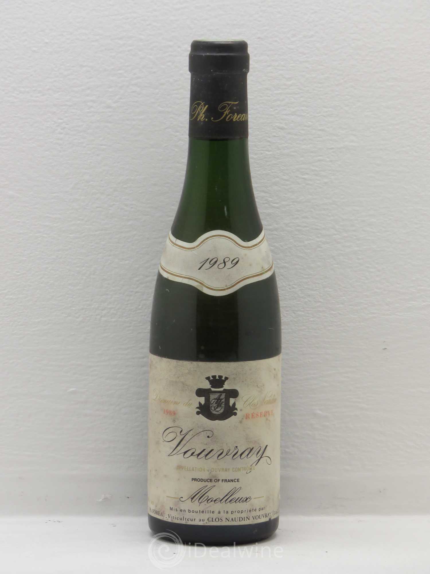 Vouvray Moelleux Réserve Clos Naudin - Philippe Foreau 1989 - Lotto di 1 mezza bottiglia - 0