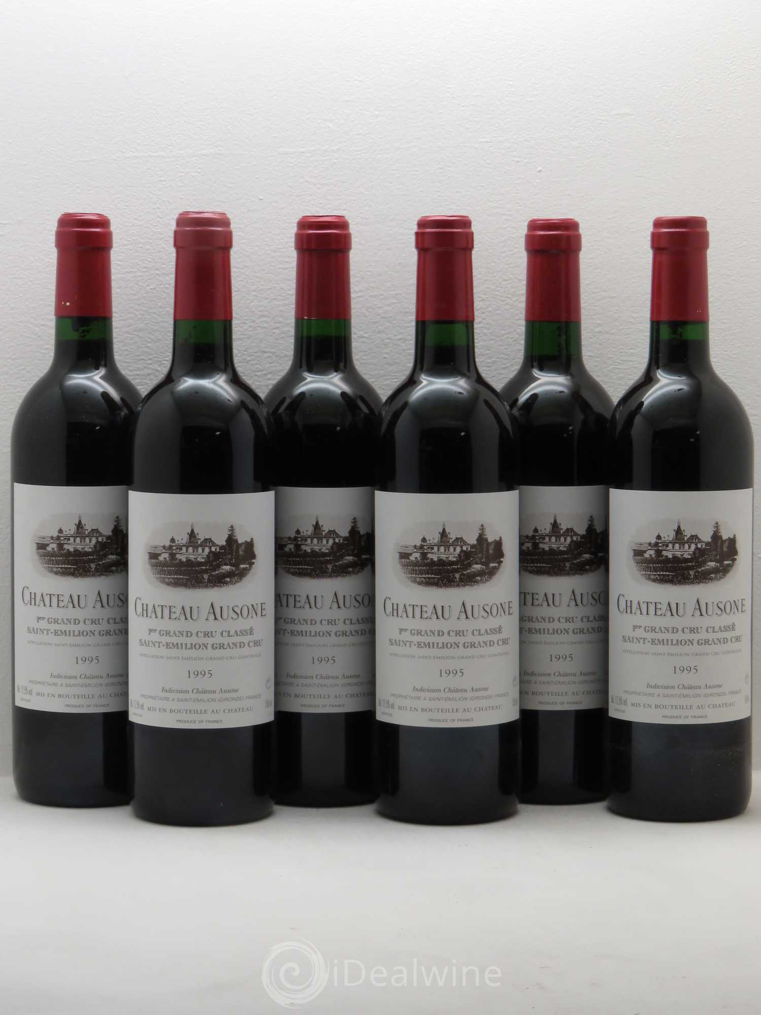 Château Ausone 1er Grand Cru Classé A 1995 - Lot de 6 bouteilles - 0