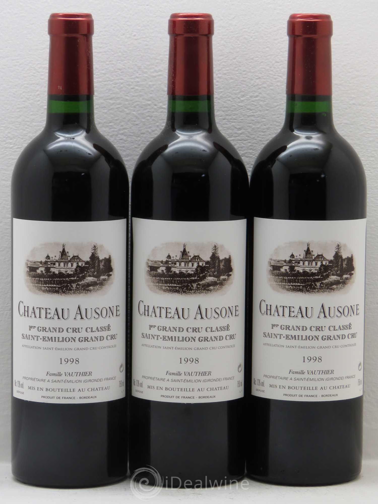 Château Ausone 1er Grand Cru Classé A 1998 - Lot de 6 bouteilles - 1
