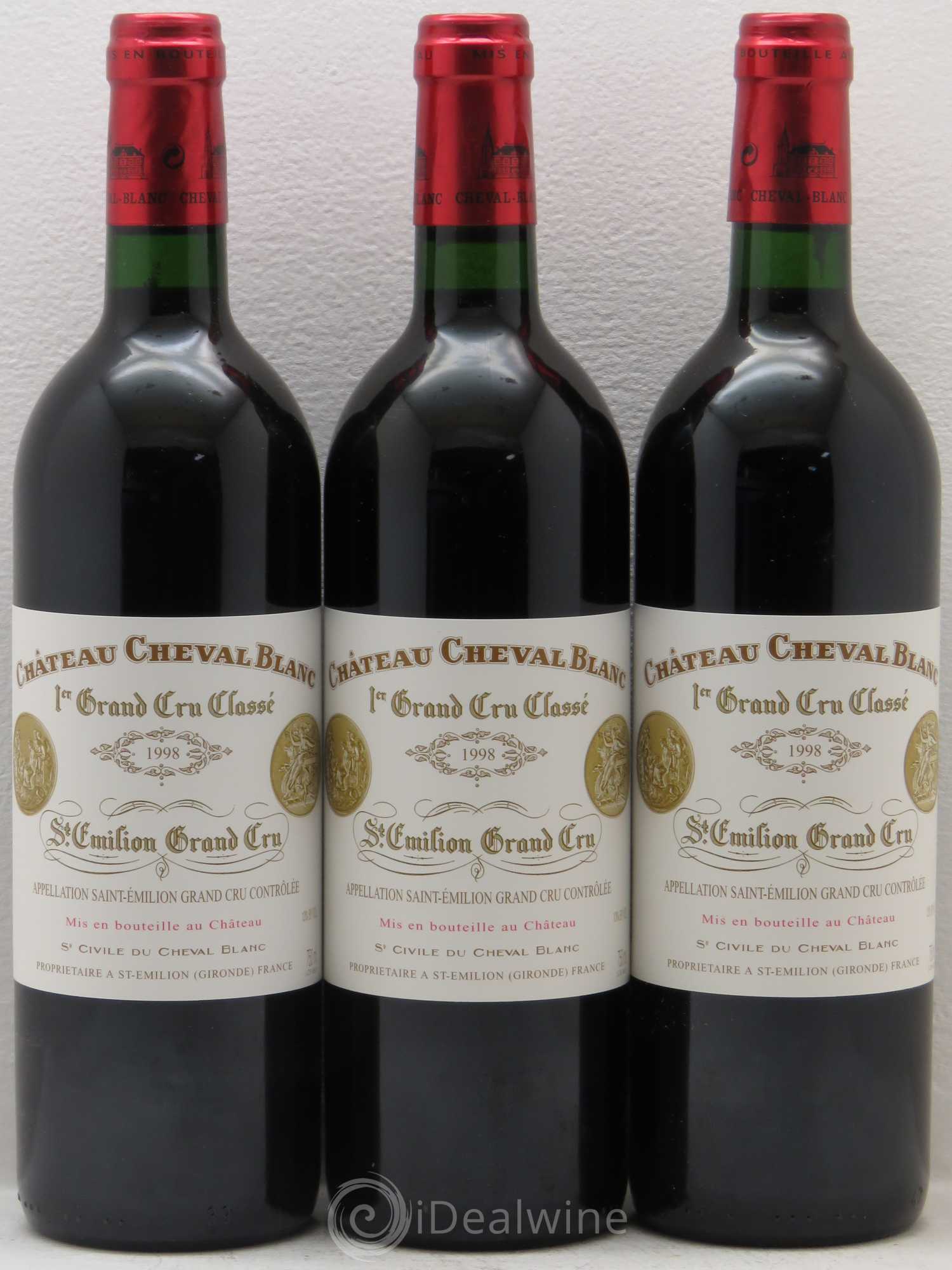 Château Cheval Blanc 1er Grand Cru Classé A 1998 - Lot de 6 bouteilles - 2