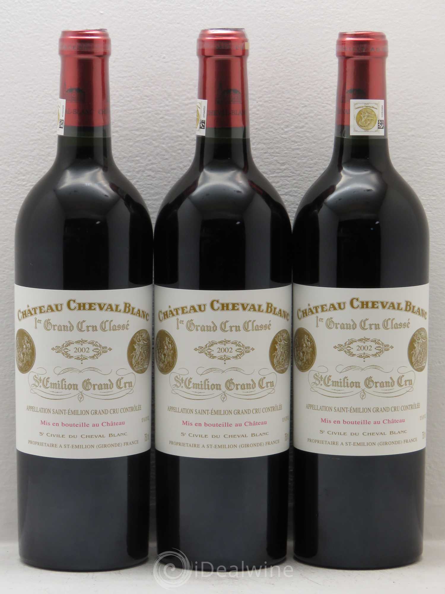 Château Cheval Blanc 1er Grand Cru Classé A 2002 - Lot de 6 bouteilles - 1
